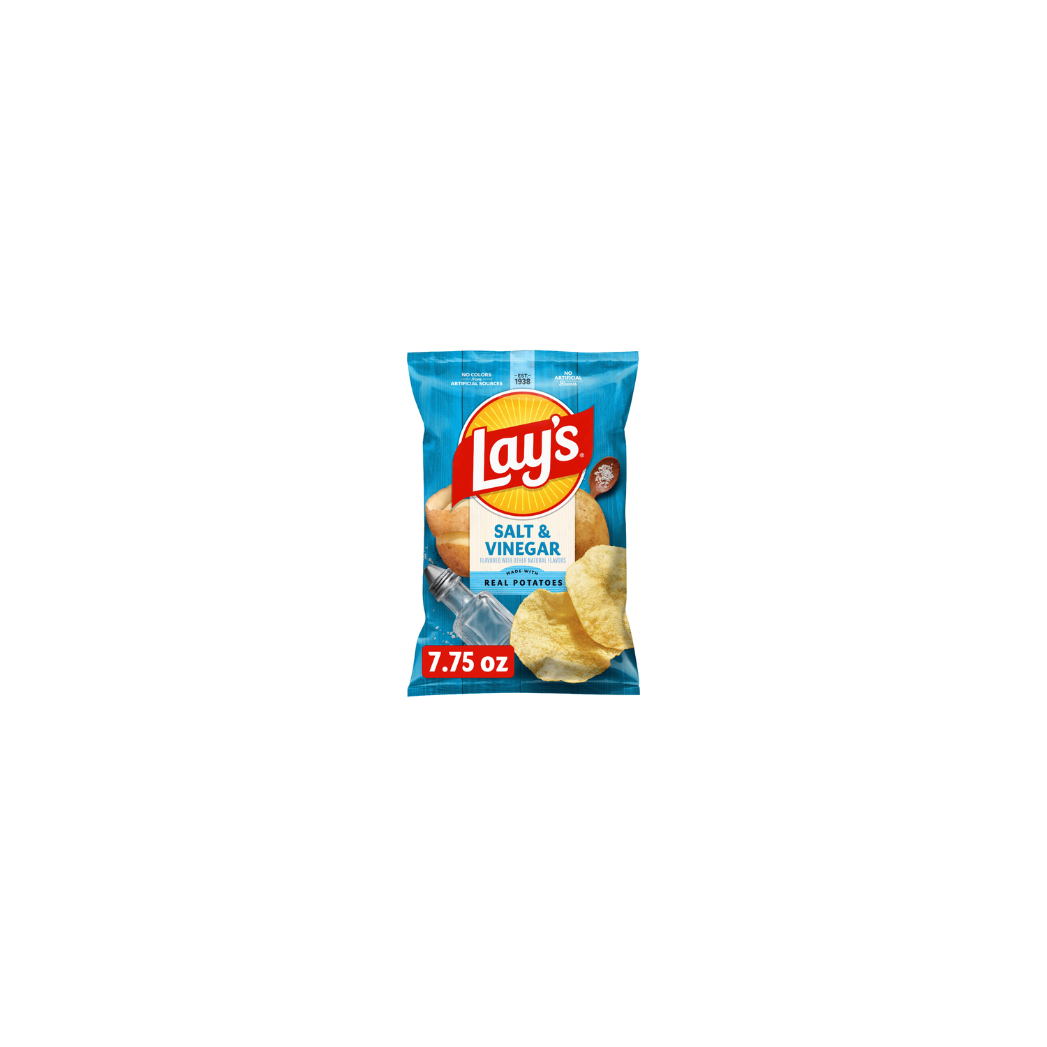 Lay's Salt & Vinegar Flavored Potato Chips - 7.75 Ounce Image 1 of 3