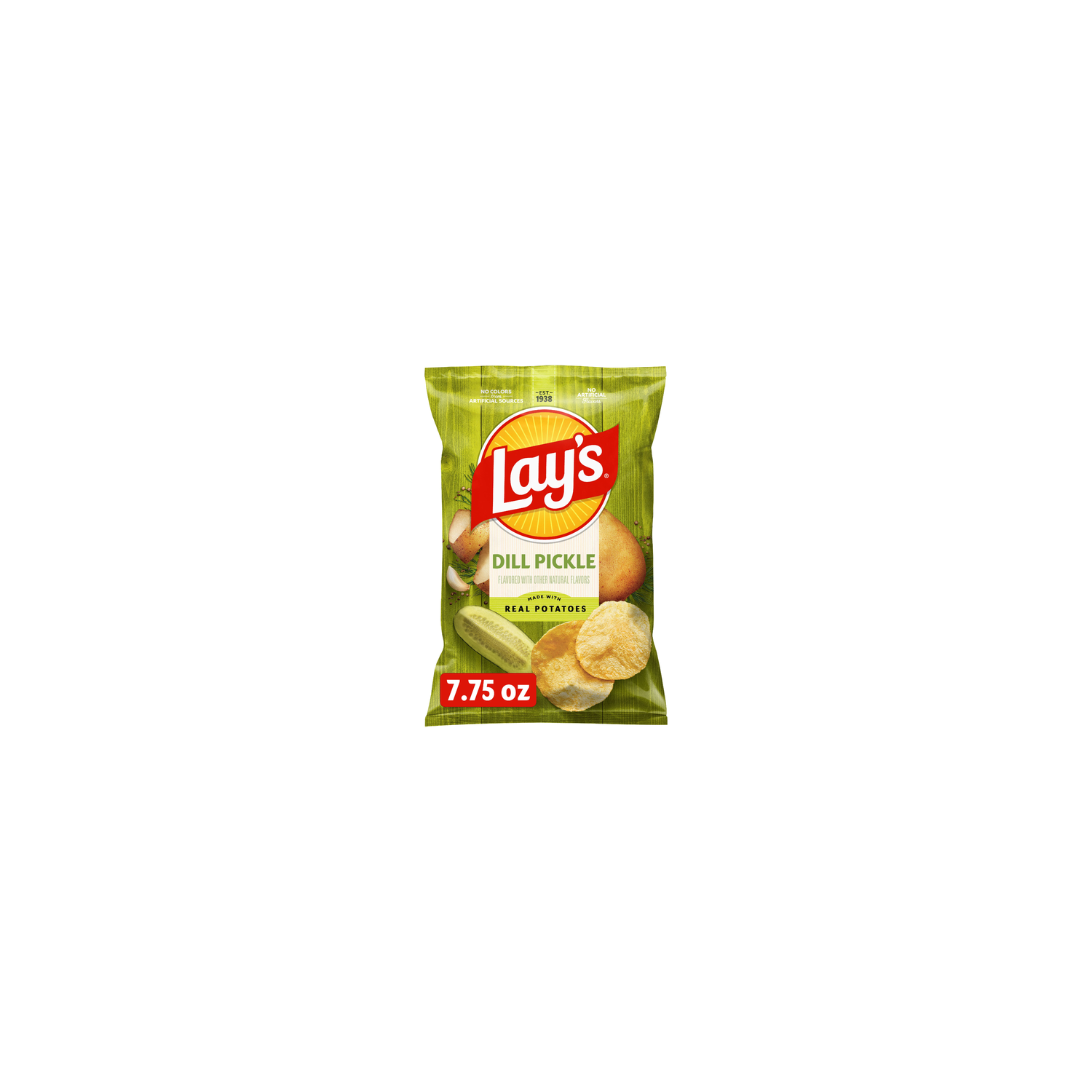 Lay's Dill Pickle Flavored Potato Chips - 7.75 Ounce Image 1 of 3