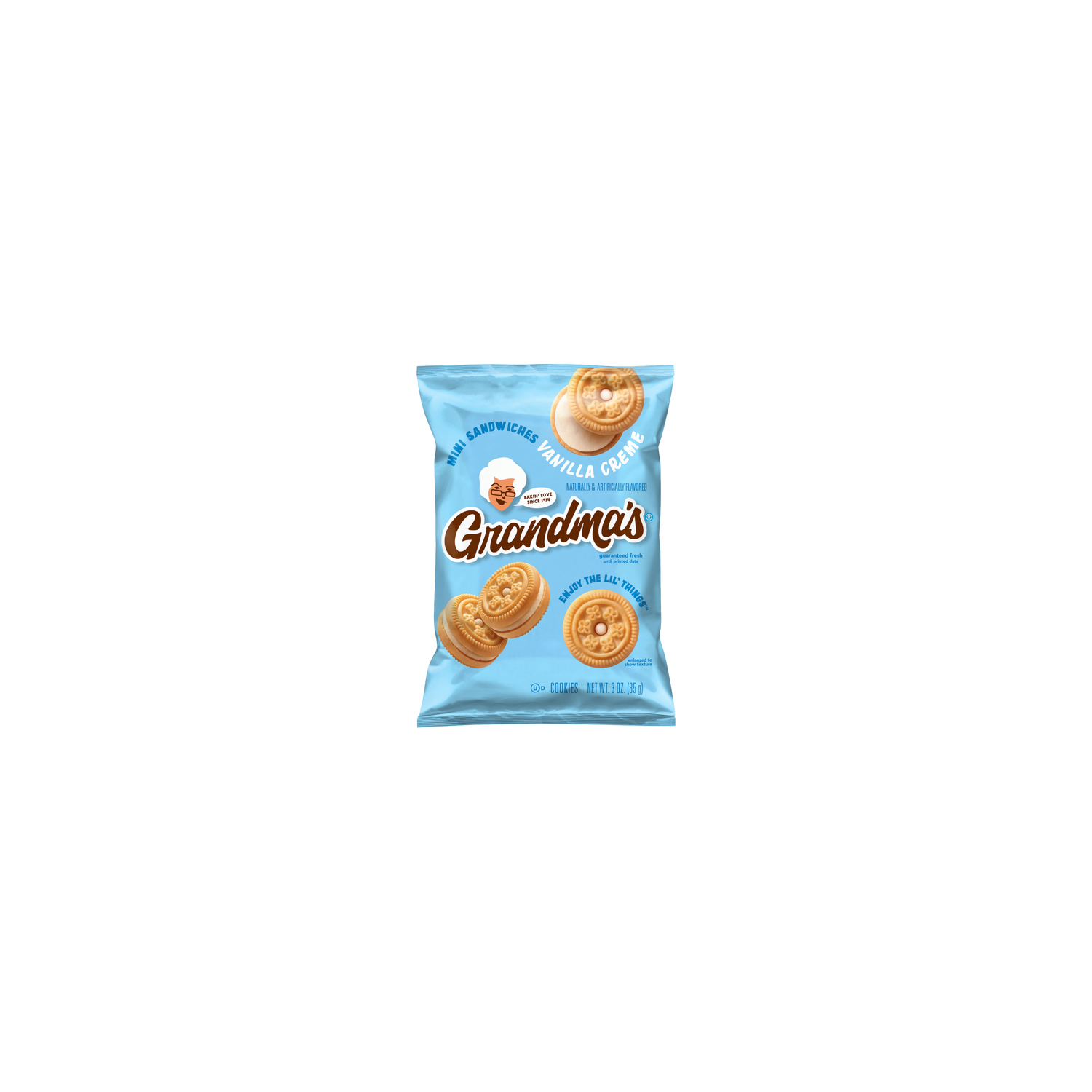 Grandma's Mini Sandwiches Cookies Vanilla Creme Naturally & Artificially Flavored - 3 Ounce Image 1 of 3