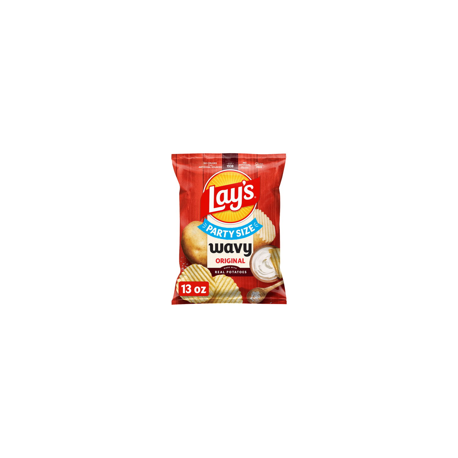 Lay's Wavy Potato Chips Original - 13 Ounce Image 1 of 3