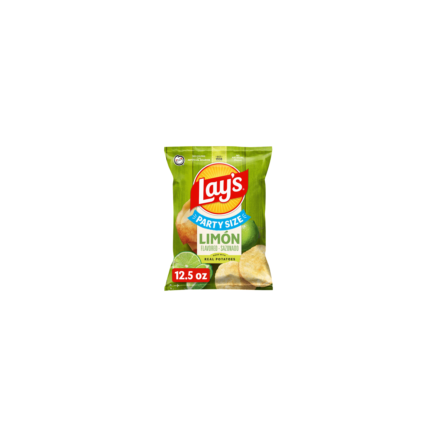 Lay's Party Size Limon Flavored Potato Chips - 12.5 Ounce Image 1 of 3