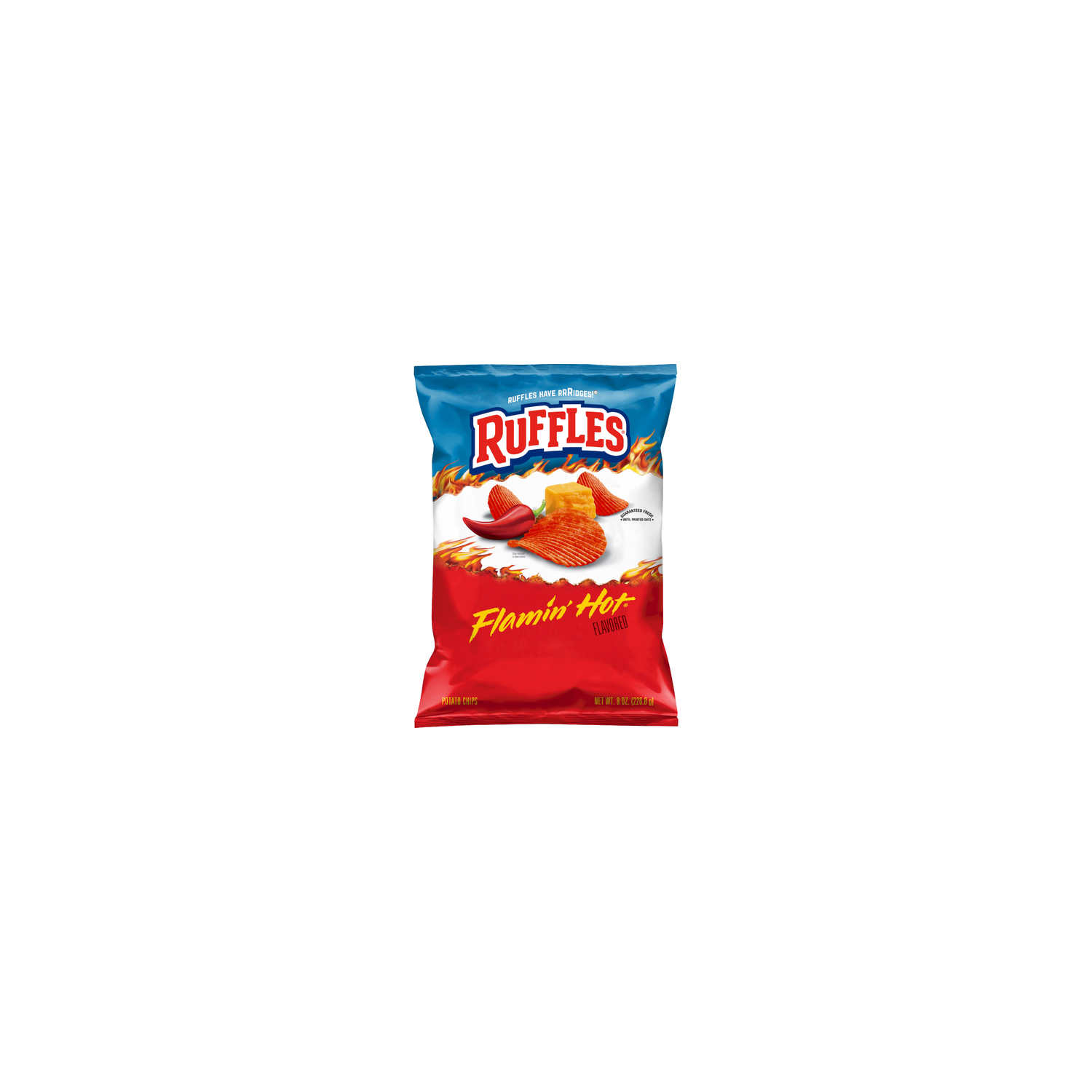 Ruffles Potato Chips Flamin' Hot Flavored - 8 Ounce Image 1 of 3