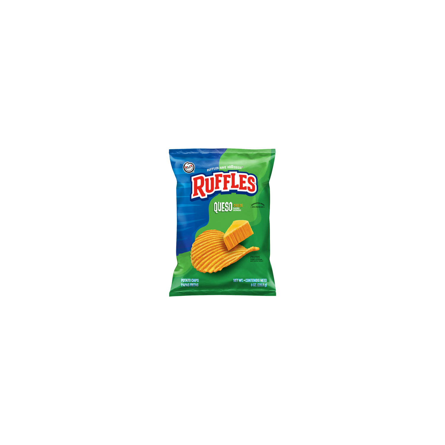 Ruffles Potato Chips Queso Cheese Flavored - 8 Ounce Image 1 of 3