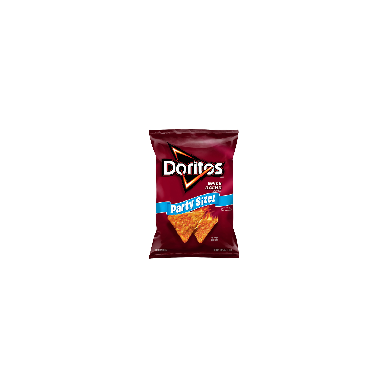 Doritos Party Size Spicy Nacho Flavored Tortilla Chips - 14.5 Ounce Image 1 of 3