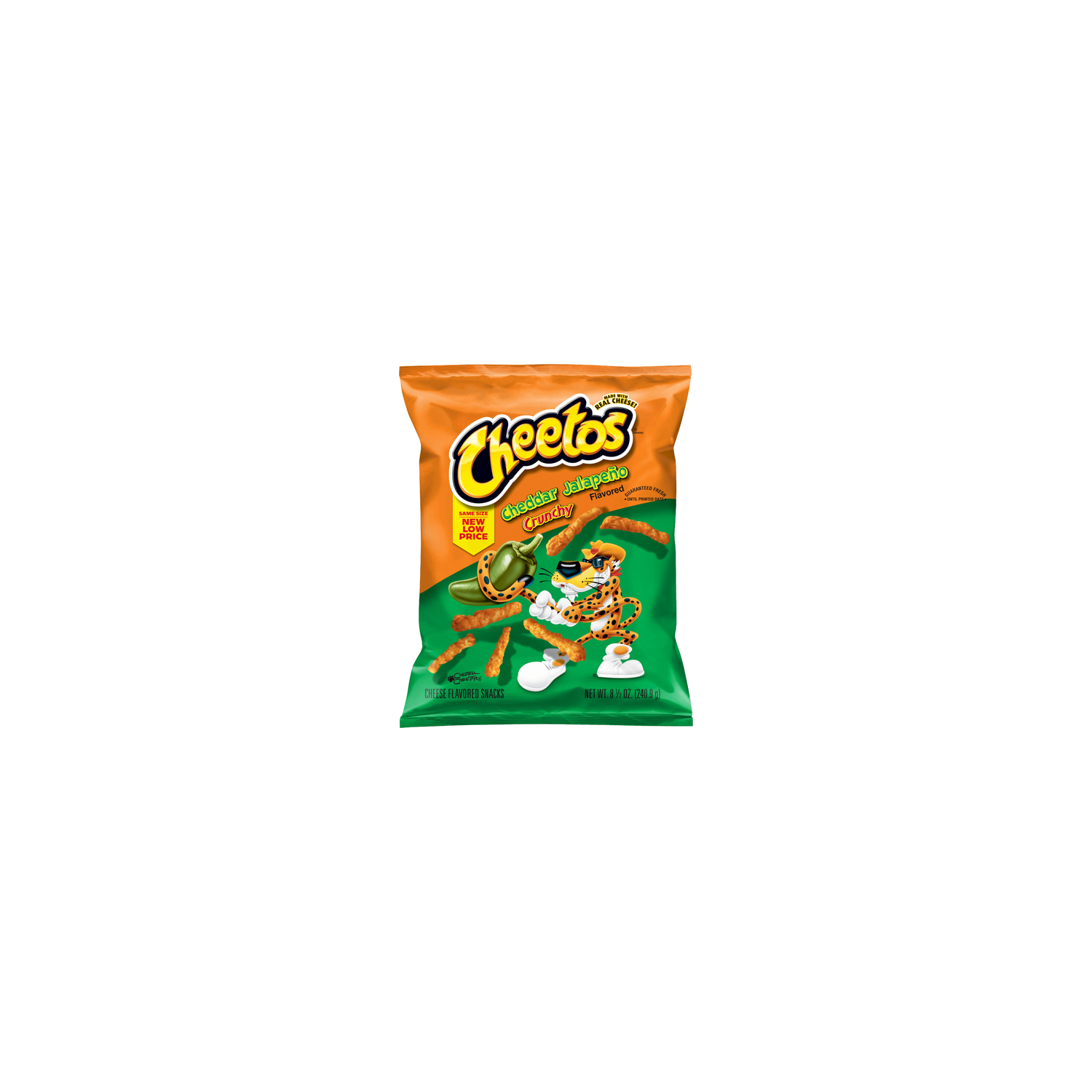 Cheetos Crunchy Cheddar Jalapeno Cheese Flavored Snacks - 8.5 Ounce Image 1 of 3