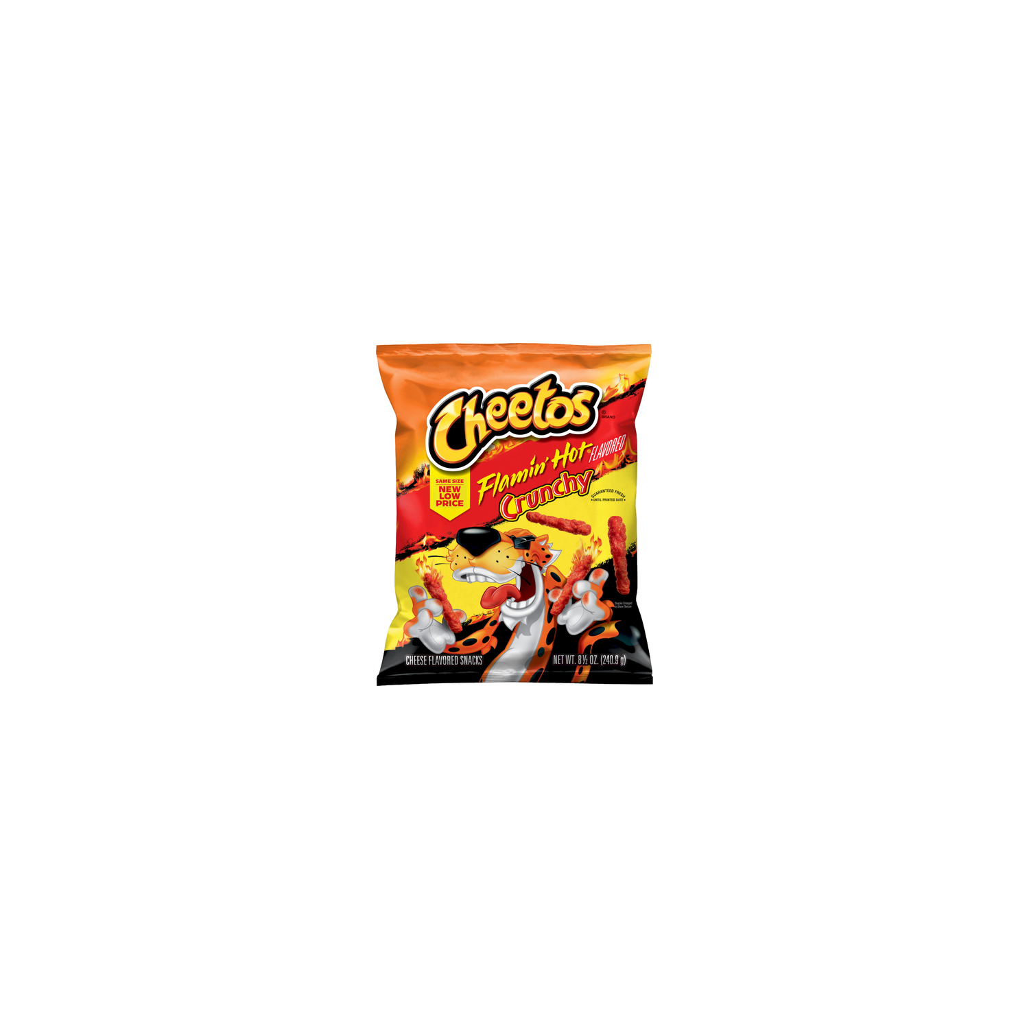Cheetos Crunchy Flamin' Hot Cheese Flavored Snacks - 8.5 Ounce Image 1 of 3