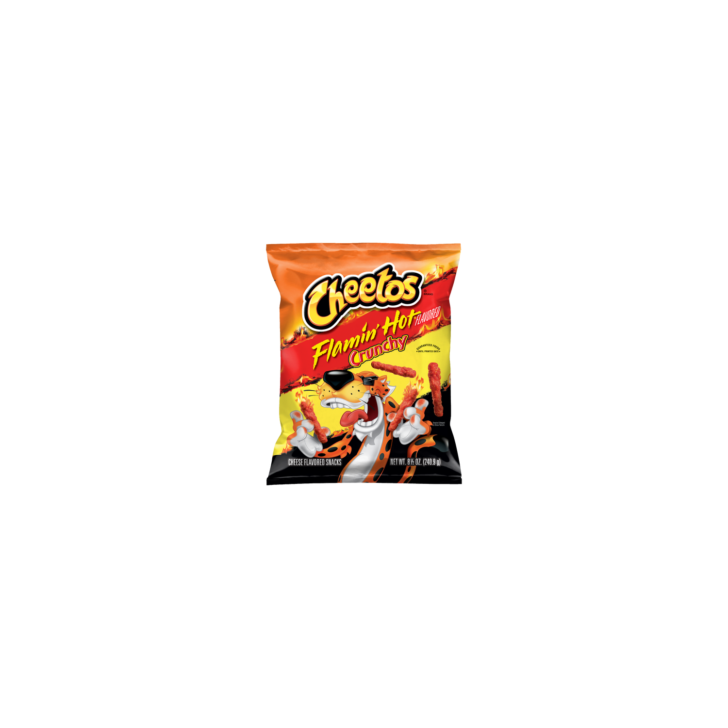 Cheetos Crunchy Flamin' Hot Cheese Flavored Snacks - 8.5 Ounce Image 1 of 3