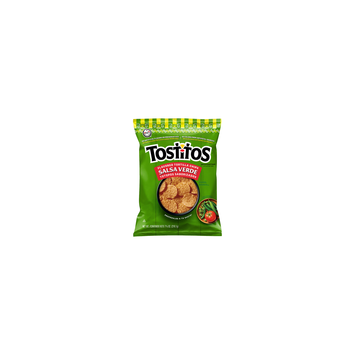 Tostitos Salsa Verde Flavored Tortilla Chips - 7.63 Ounce Image 1 of 3