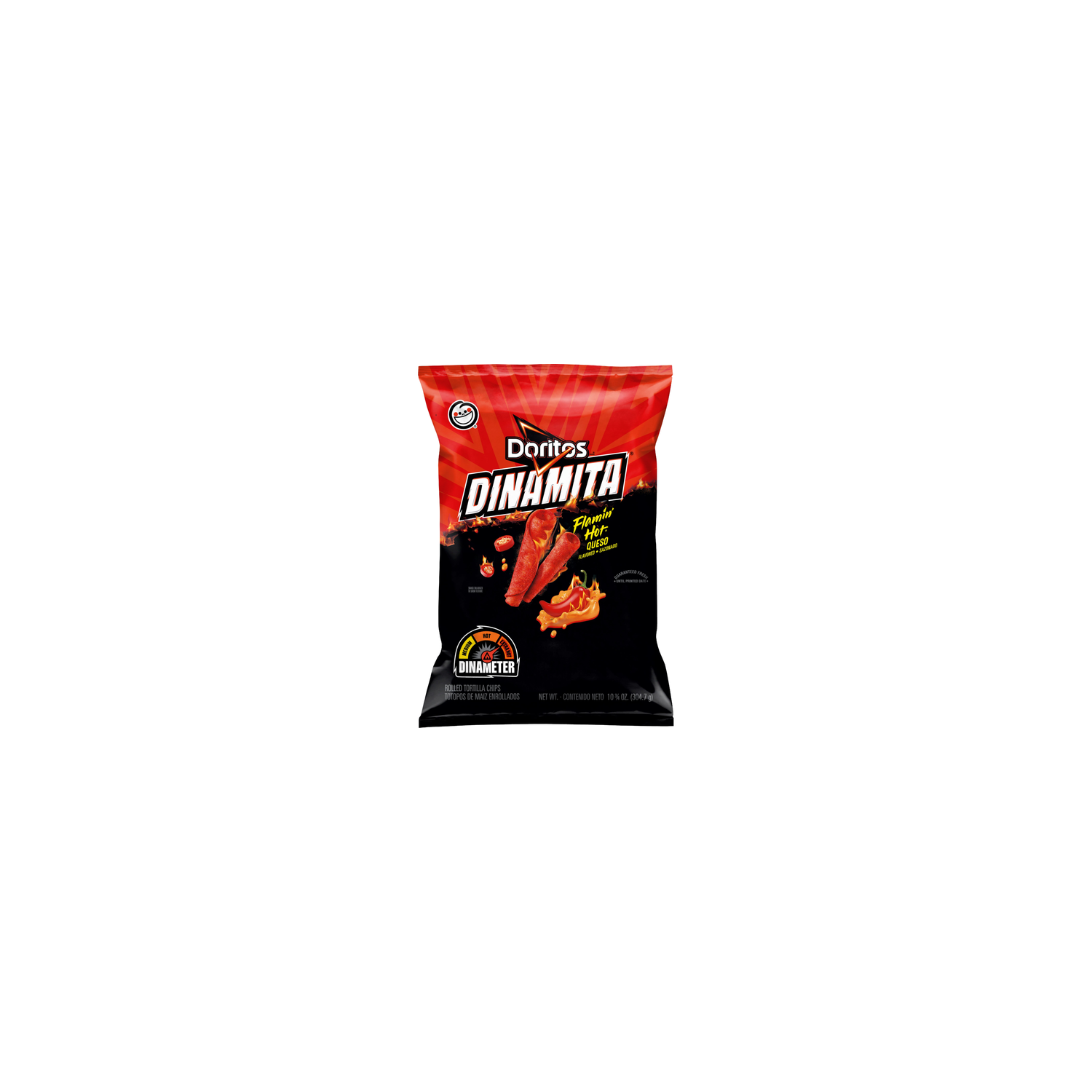 Doritos Dinamita Flamin' Hot Queso Rolled Tortilla Chips - 10.75 Ounce Image 1 of 3