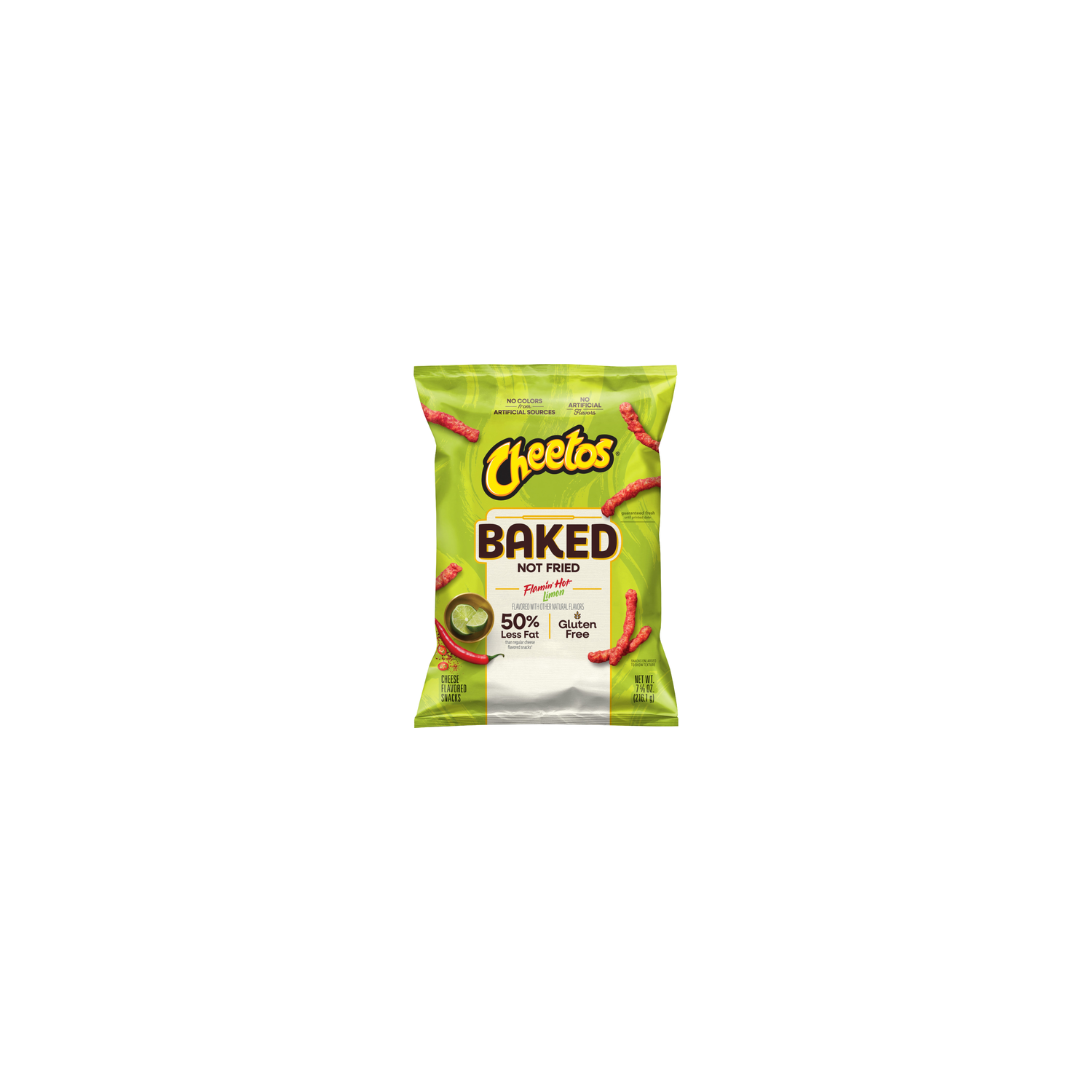 Cheetos Baked Flamin' Hot Limon Cheese Flavored Snacks - 7.63 Ounce Image 1 of 3