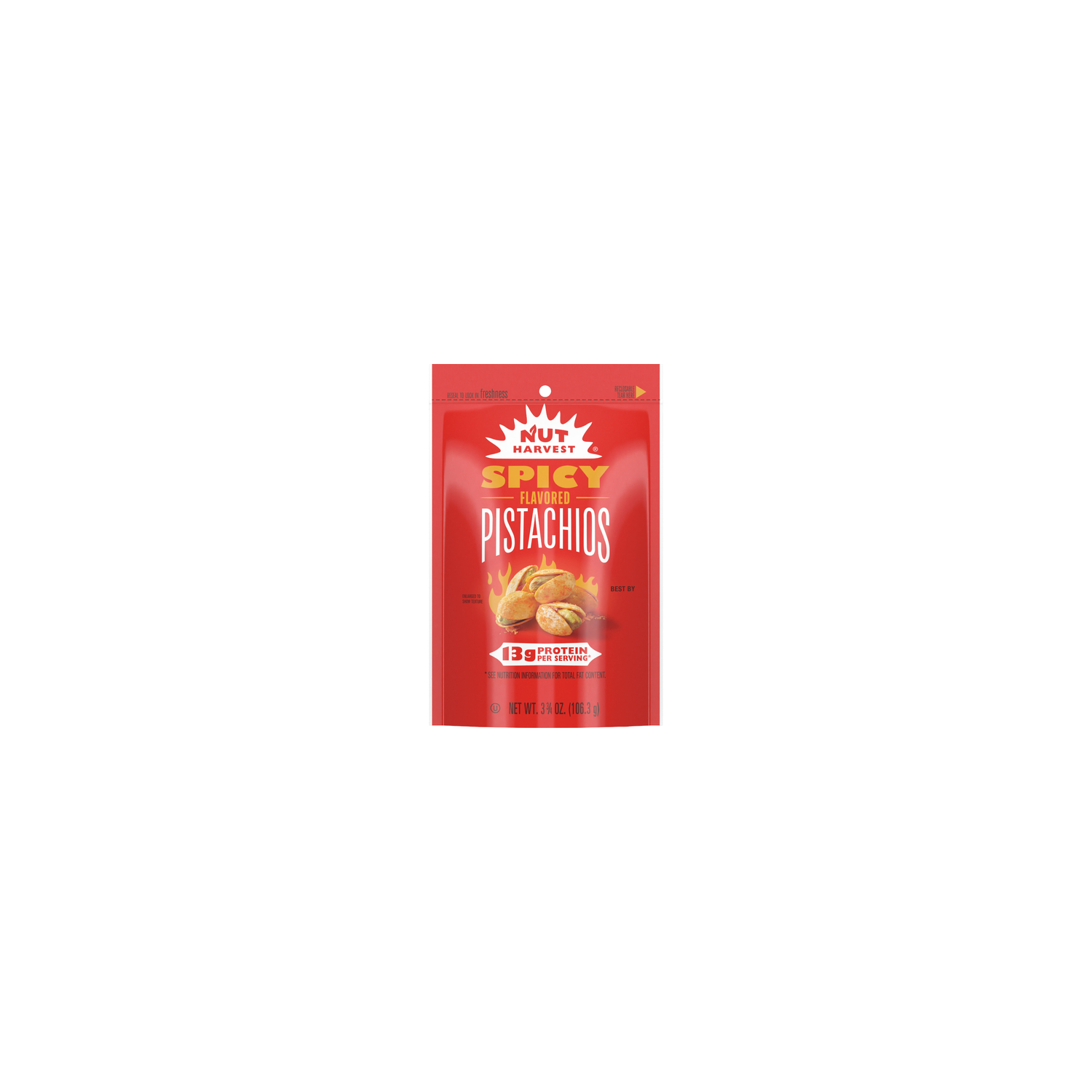 Nut Harvest Spicy Flavored Pistachios - 3.75 Ounce Image 1 of 3