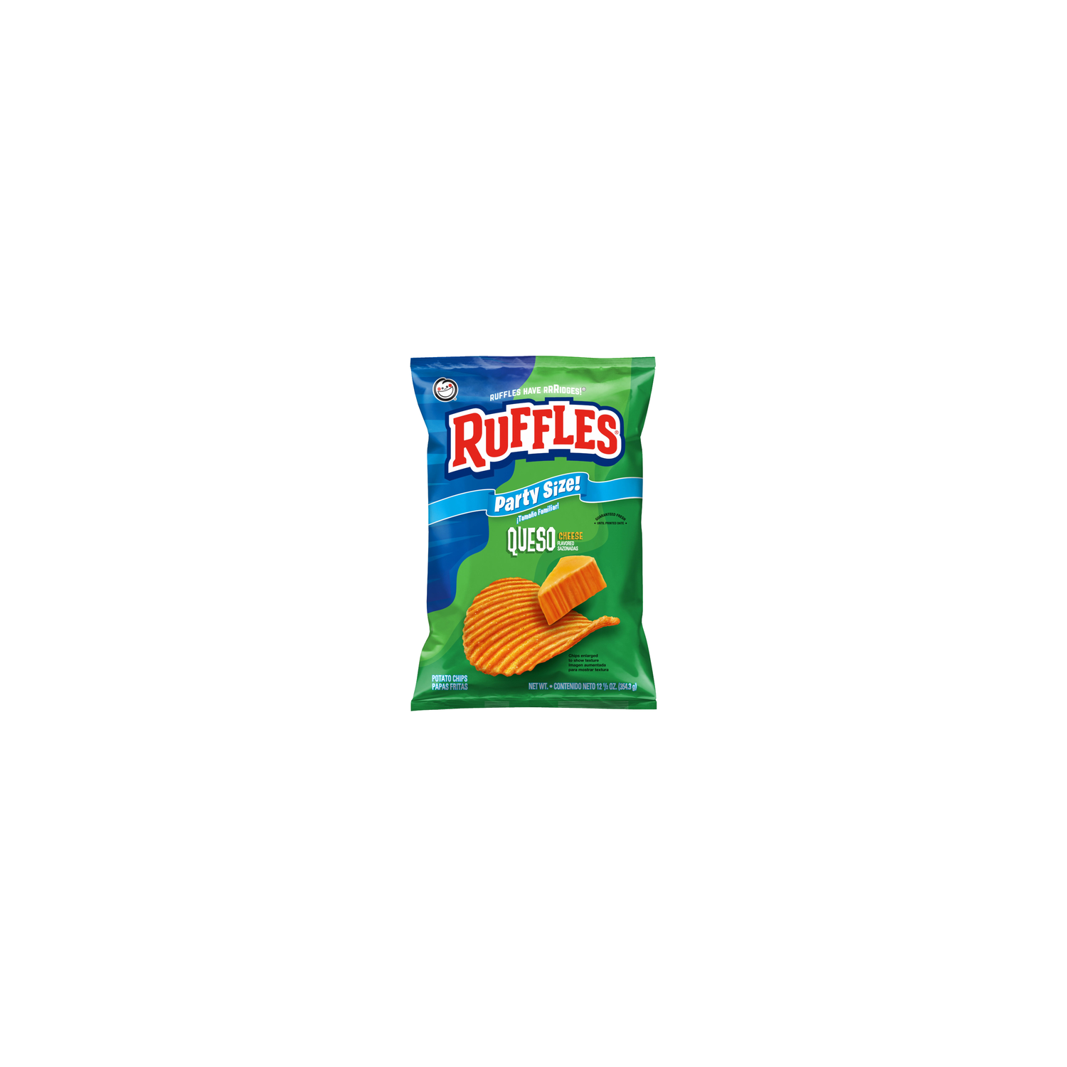 Ruffles Queso Cheese Flavored Potato Chips - 12.5 Ounce Image 1 of 3