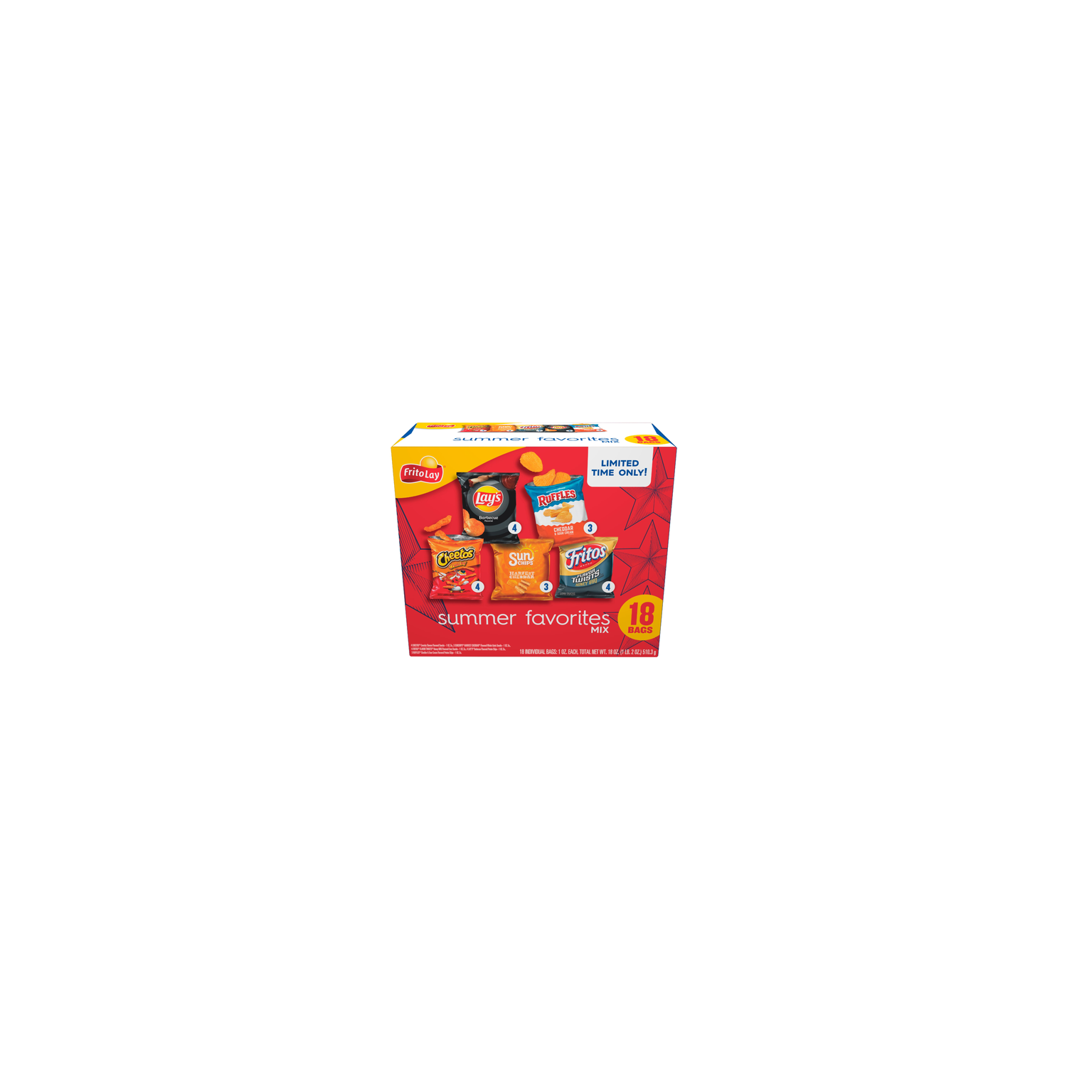 Frito Lay Snacks Summer Favorites Mix Variety Pack - 18 Ounce Image 1 of 3