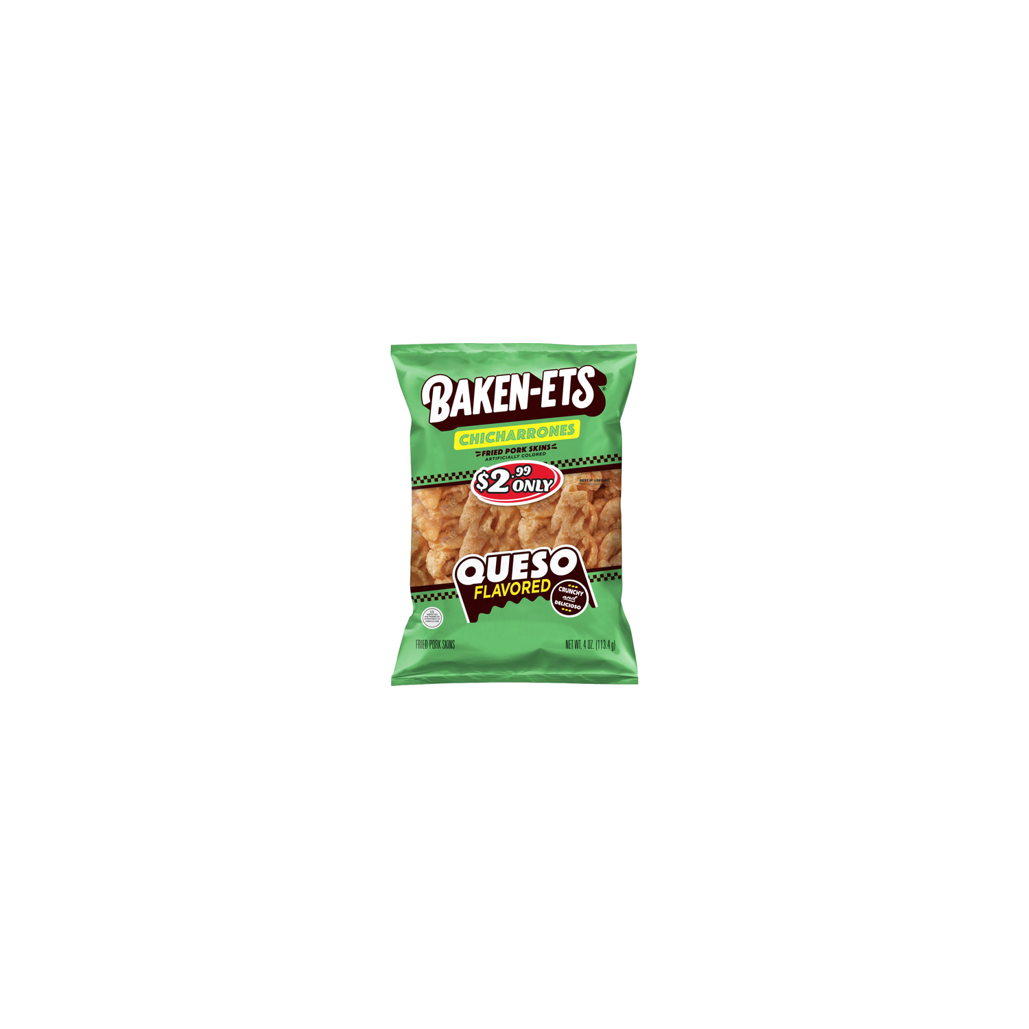 Baken-ets Chicharrones Fried Pork Skins Queso Flavored - 4 Ounce Image 1 of 3