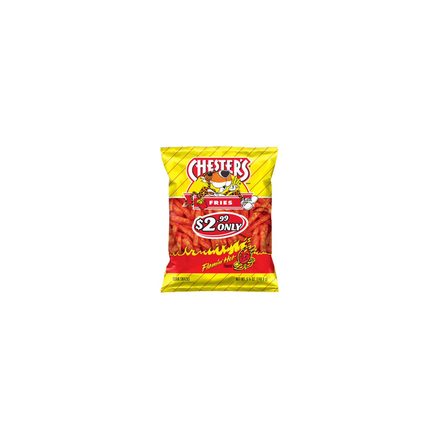 Chester's Fries Flamin' Hot Flavored Corn Snacks  - 5.25 Ounce Image 1 of 3