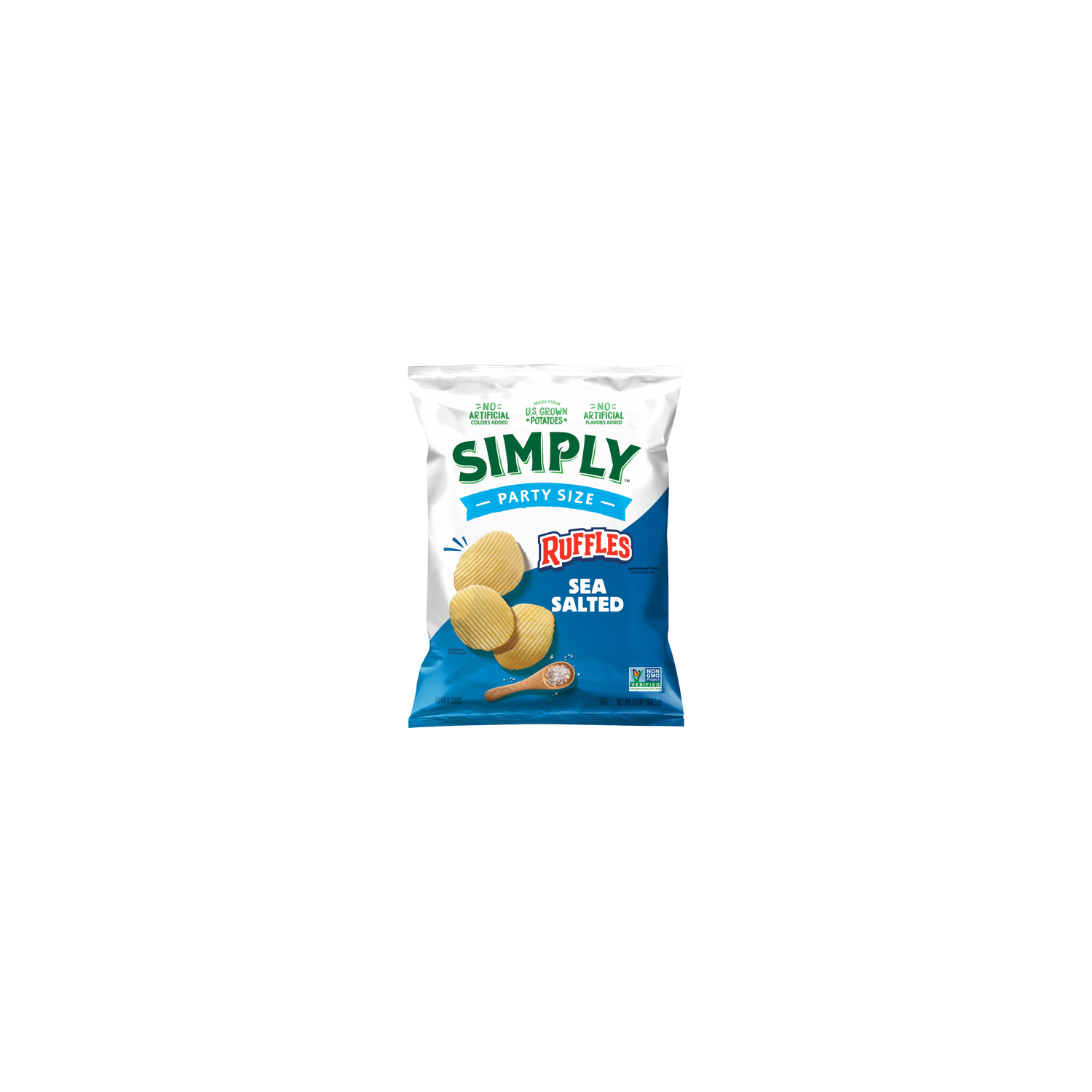 Ruffles Simply Potato Chips Sea Salted - 13 Ounce Image 1 of 3