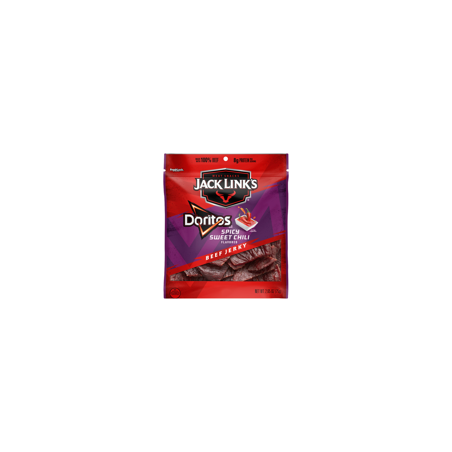 Jack Link's Beef Jerky Doritos Spicy Sweet Chili Flavored - 2.65 Ounce Image 1 of 3