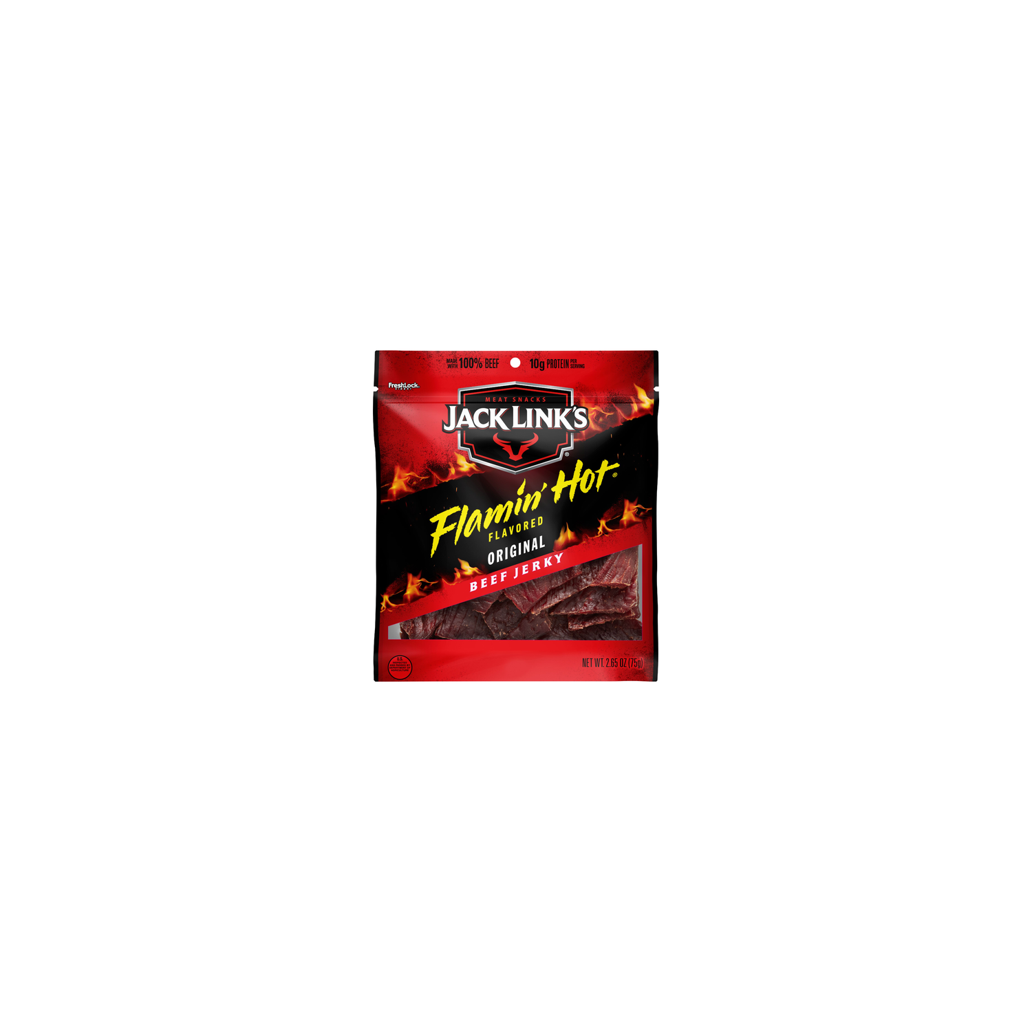 Jack Link's Beef Jerky Flamin' Hot Flavored - 2.65 Ounce Image 1 of 3