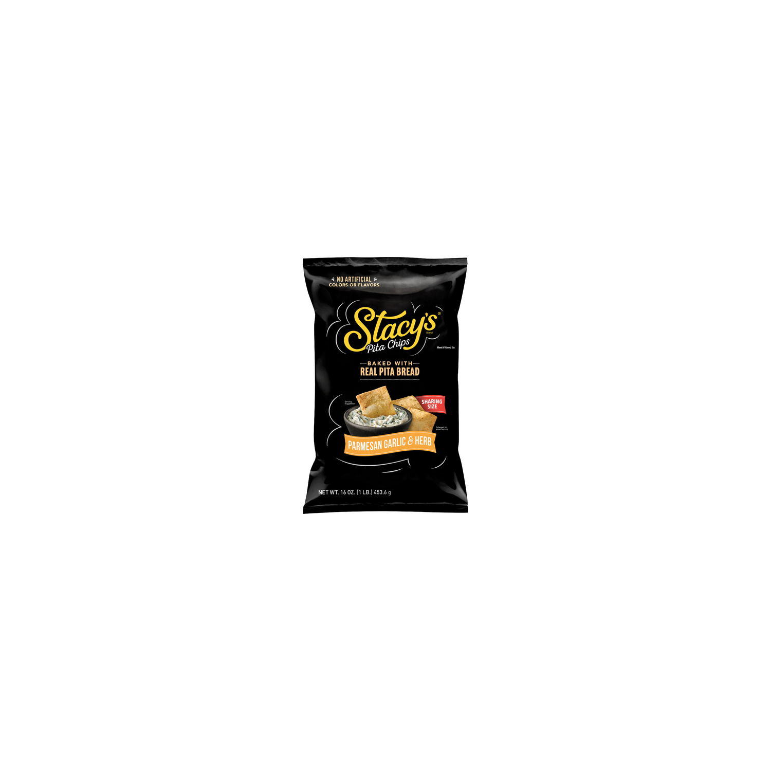 Stacy's Baked Pita Chips Parmesan Garlic & Herb - 16 Ounce Image 1 of 3