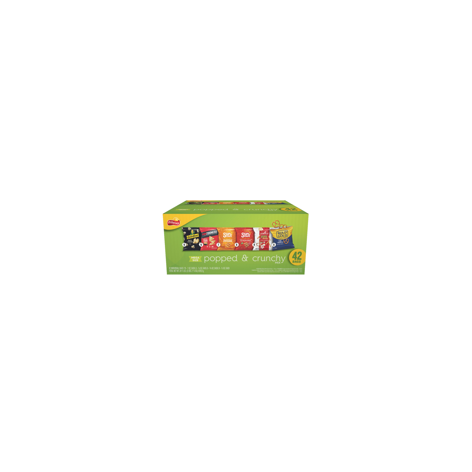 Frito Lay Popped & Crunchy Mix Variety Pack - 34.25 Ounce Image 1 of 3