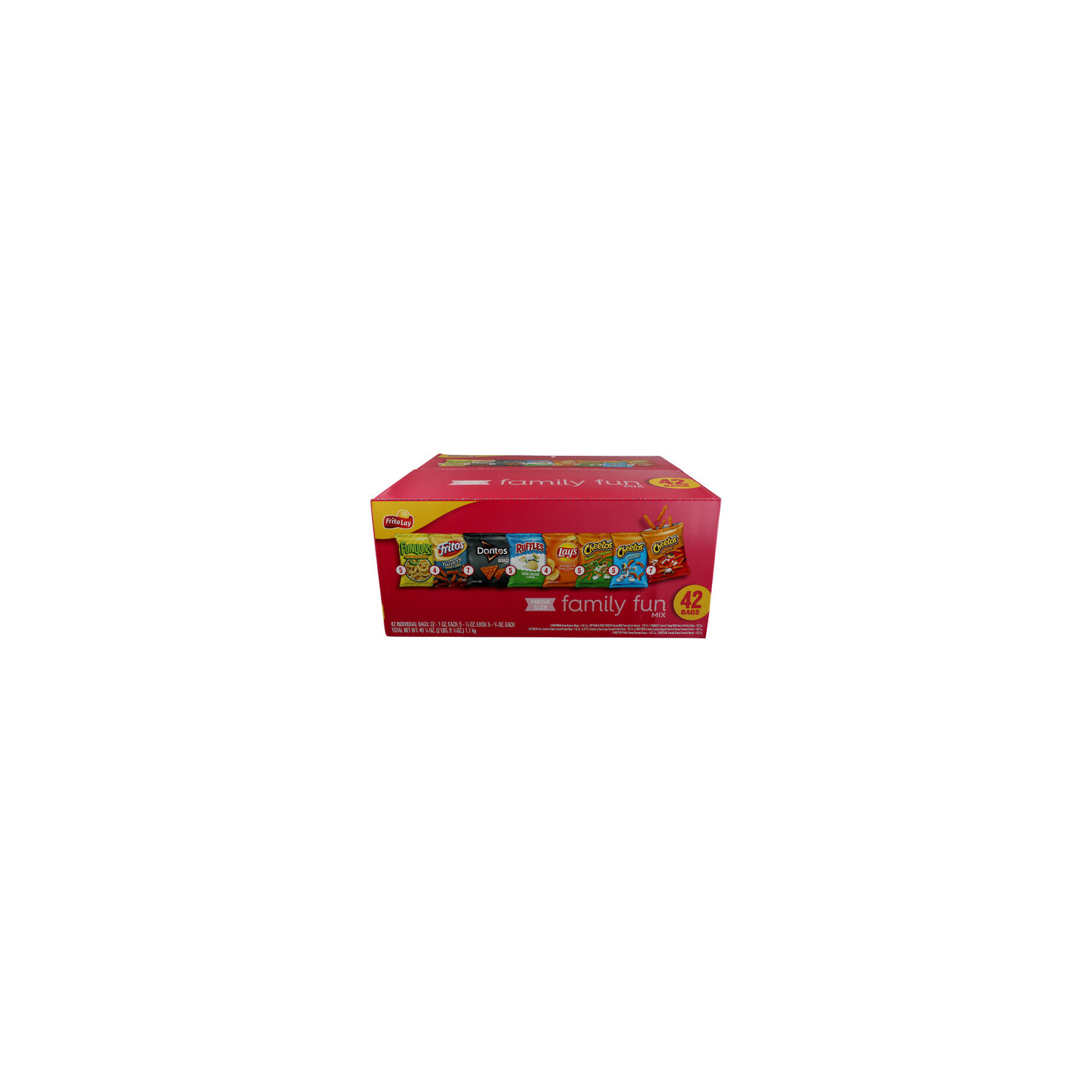 BROOKSHIRE's Frito Lay Family Fun Mix, Mega Size - 0.026 Kilogram - 42 Count Image 1 of 4