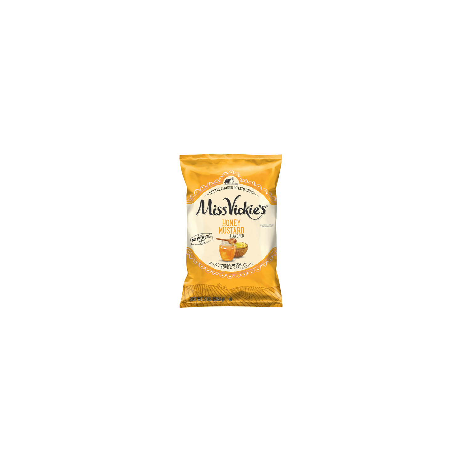 Miss Vickie's Kettle Cooked Potato Chips Honey Mustard Flavored - 8 Ounce Image 1 of 3
