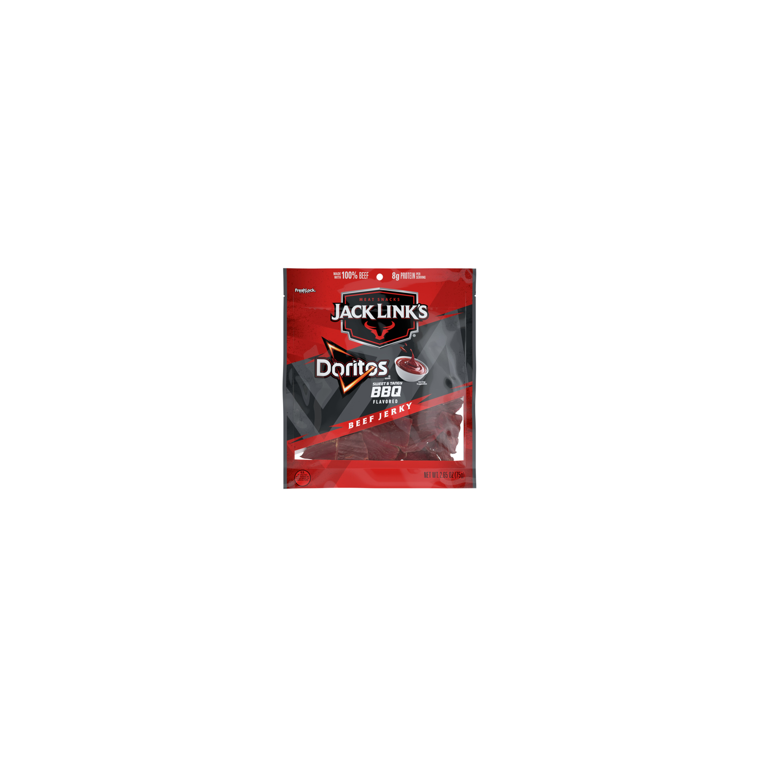 Jack Link's Beef Jerky Doritos Sweet And Tangy BBQ Flavored - 2.65 Ounce Image 1 of 3