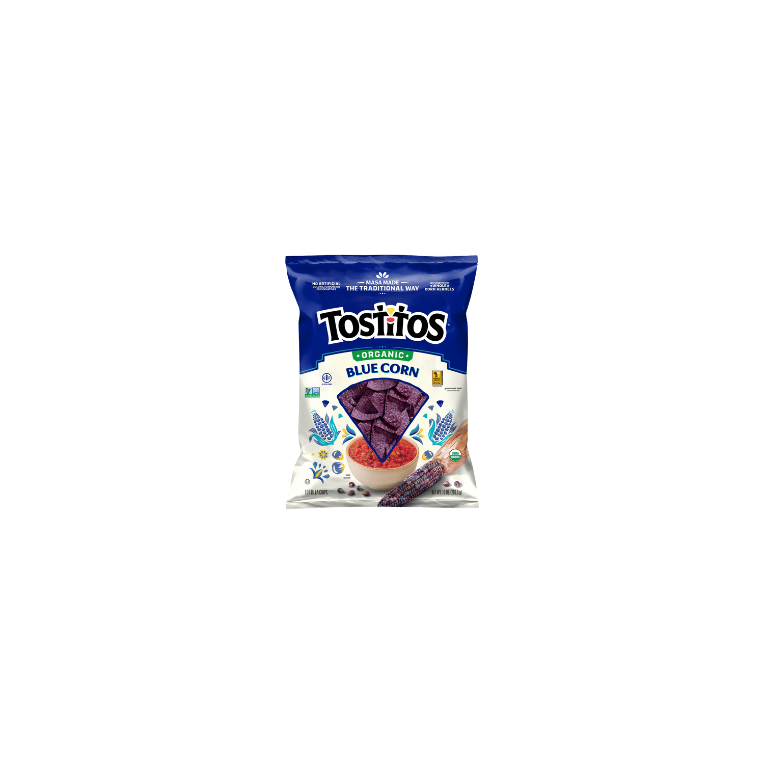 Tostitos Organic Tortilla Chips Blue Corn - 10 Ounce Image 1 of 3