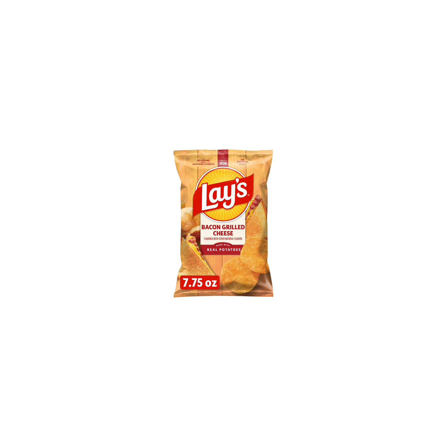 Lay's Bacon Grilled Cheese Flavored Potato Chips - 7.75 Ounce Image 1 of 3