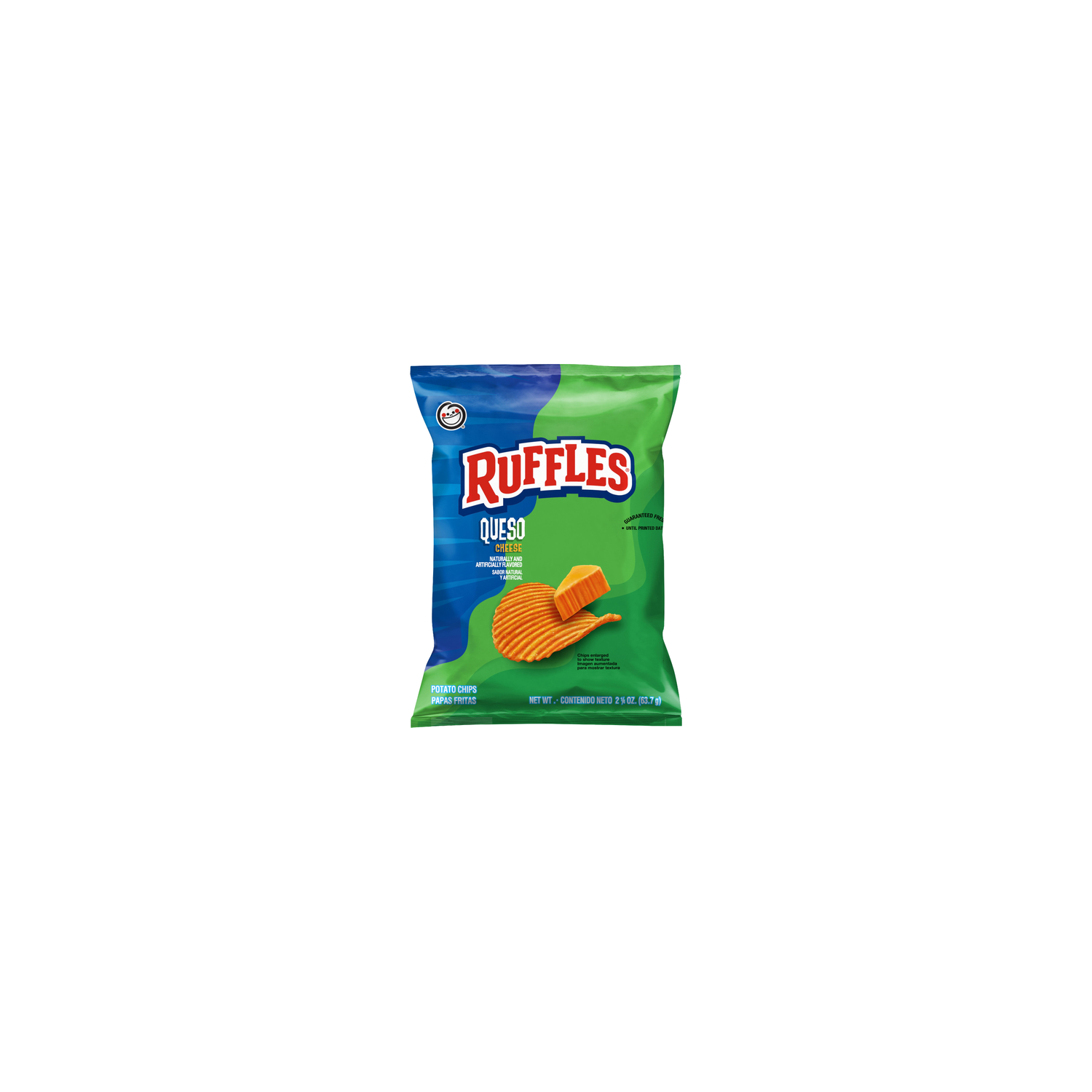 Ruffles Queso Cheese Flavored Potato Chips - 2.25 Ounce Image 1 of 3
