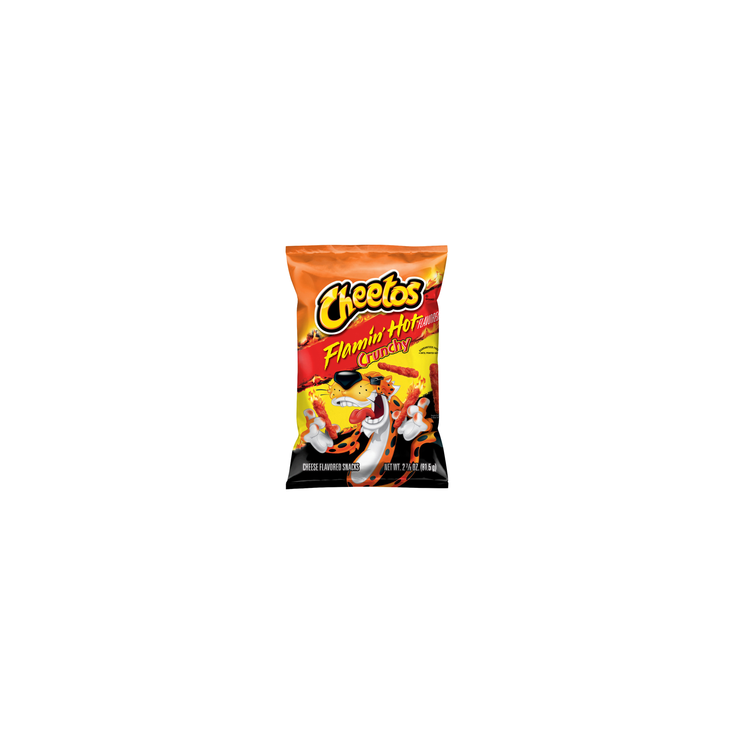 Cheetos Crunchy Flamin' Hot Cheese Flavored Snacks - 2.88 Ounce Image 1 of 3