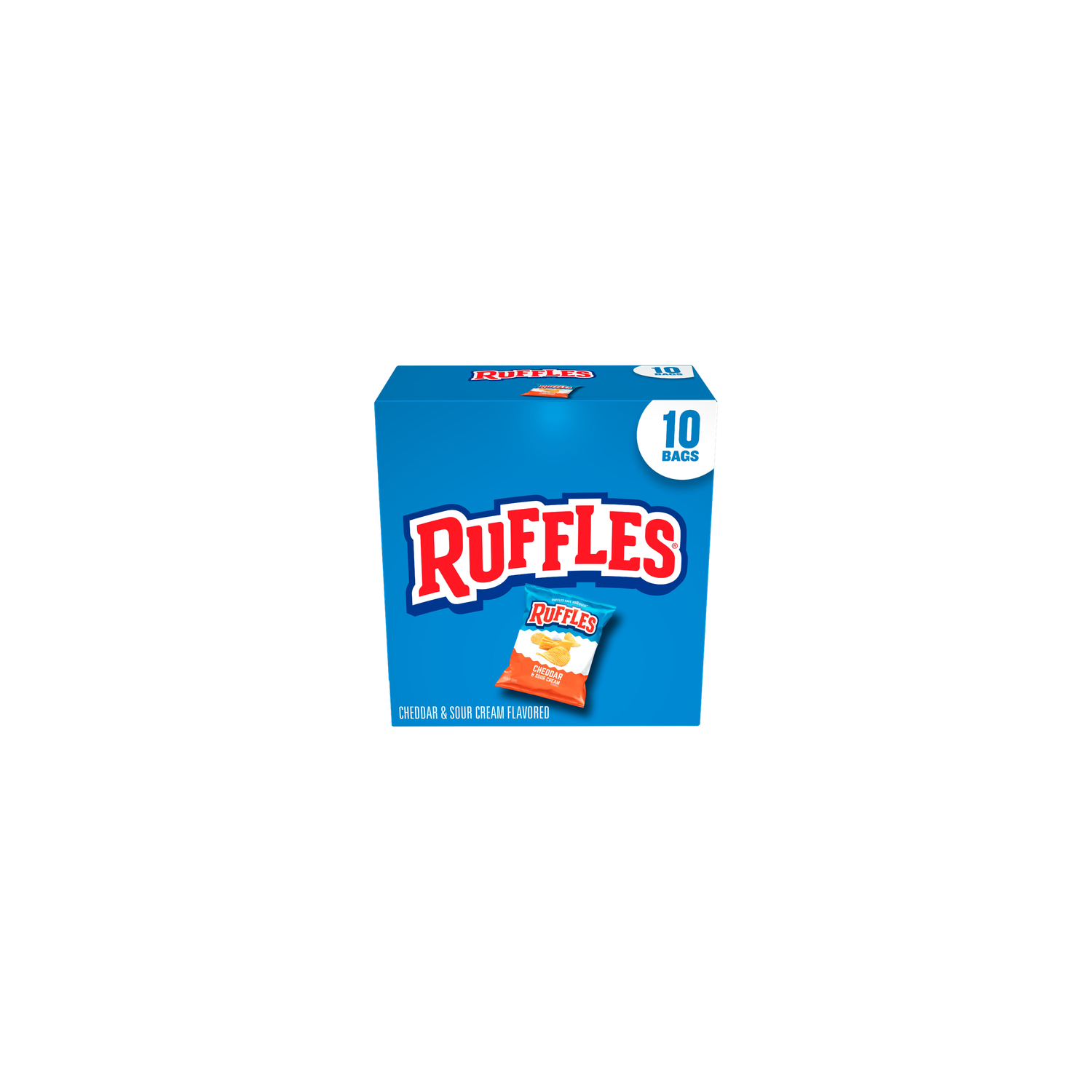 Ruffles Potato Chips Cheddar & Sour Cream Flavored - 10 Ounce Image 1 of 3