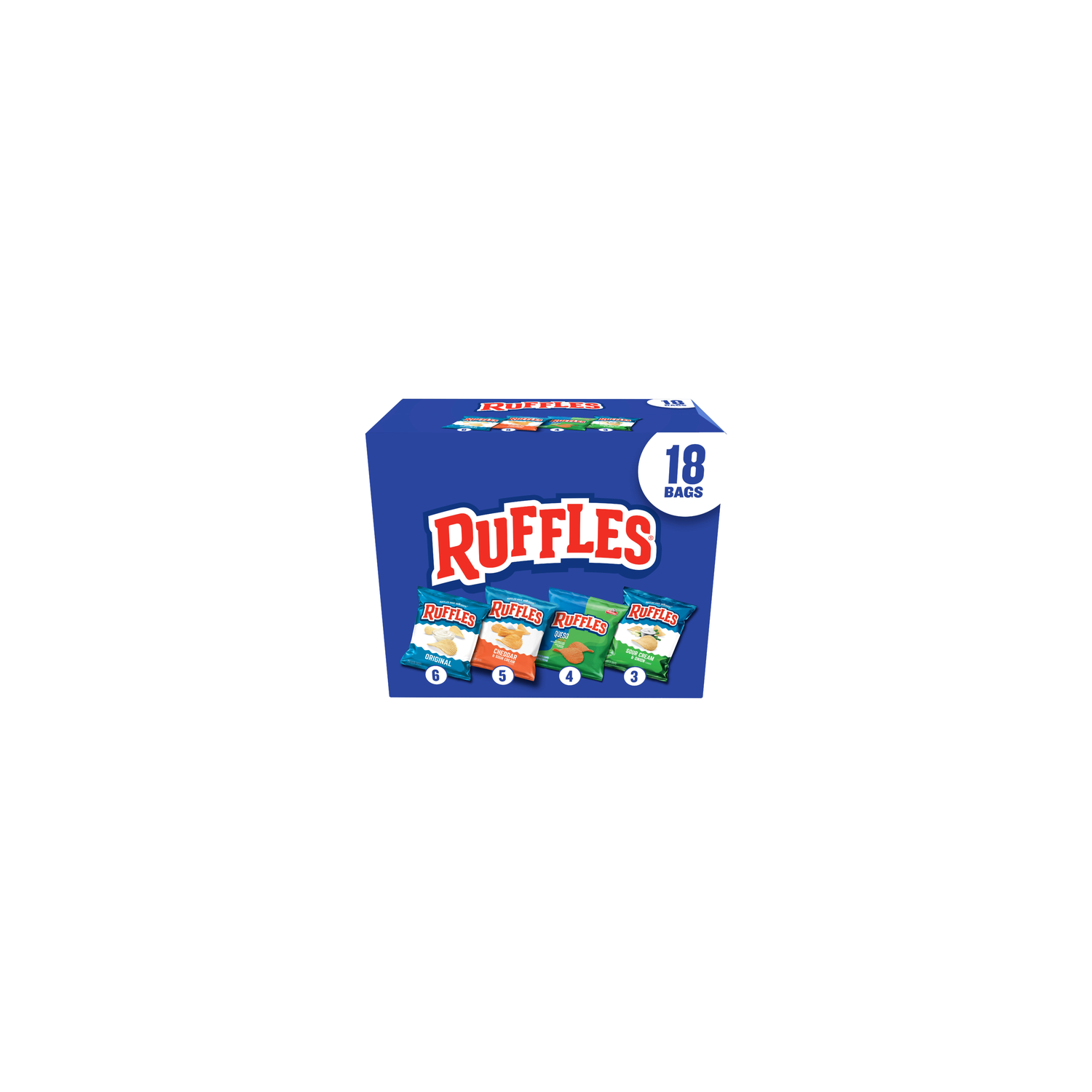 Ruffles Potato Chips Variety Pack - 18 Ounce Image 1 of 3