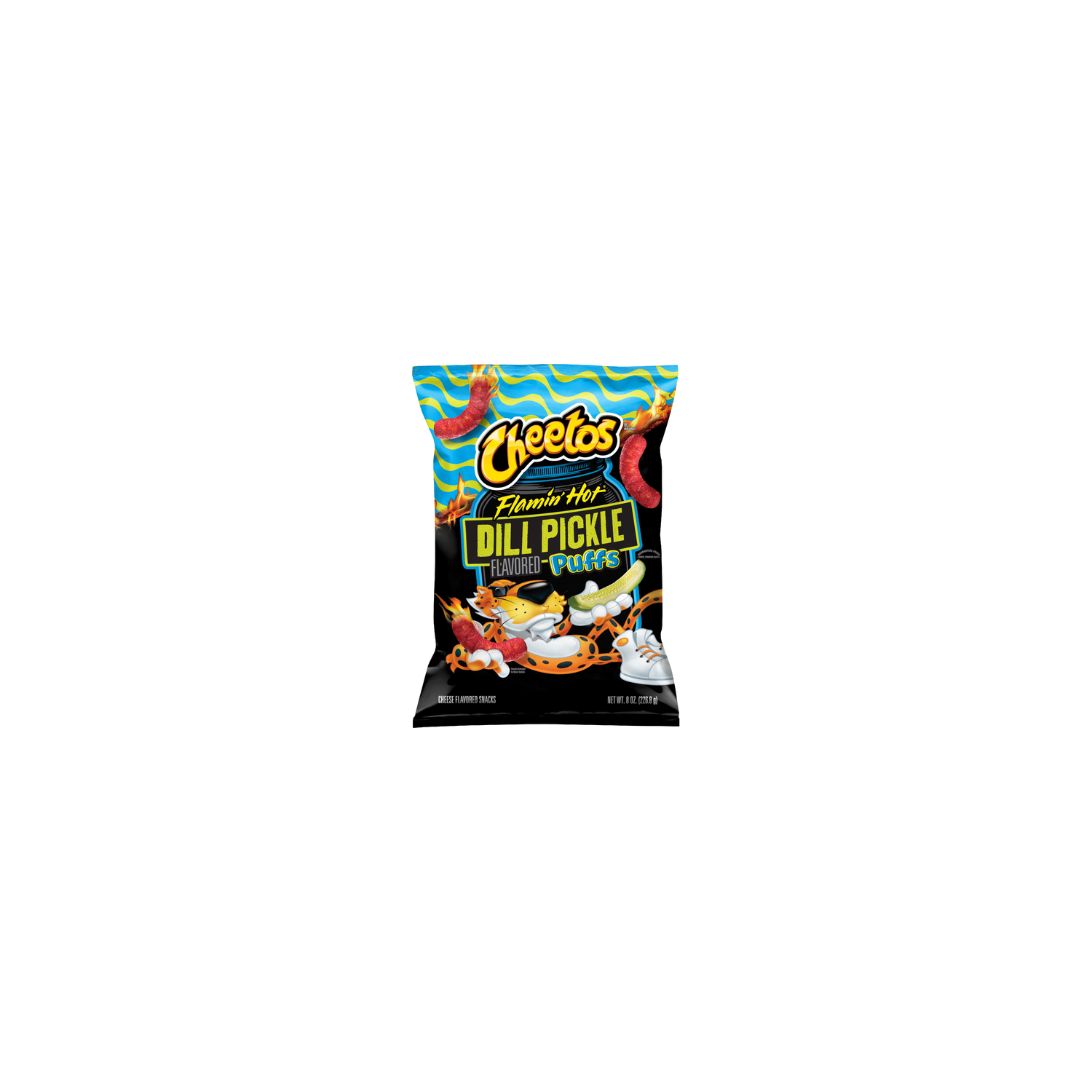 Cheetos Puffs Cheese Flavored Snacks Flamin Hot Dill Pickle - 8 Ounce Image 1 of 3