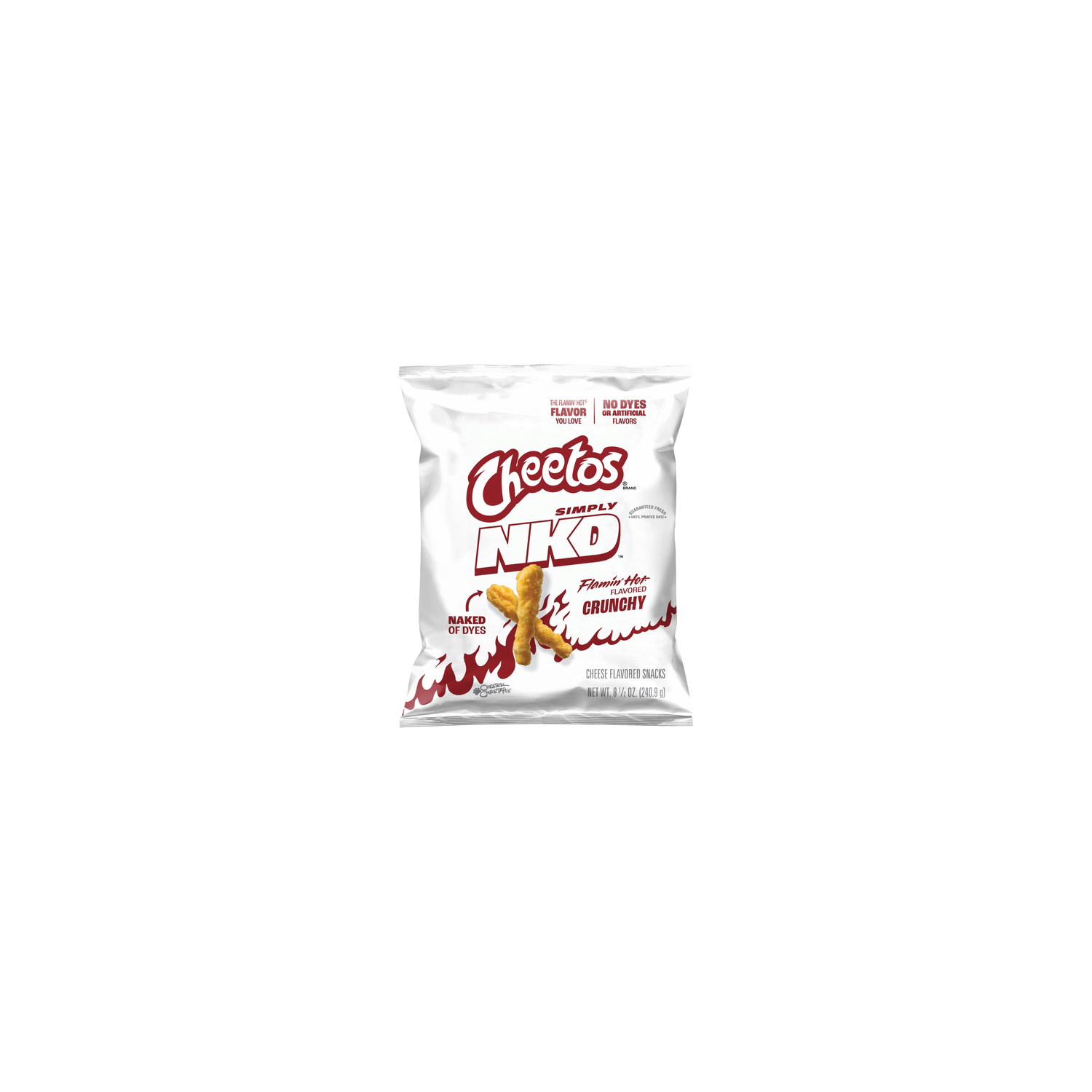 Cheetos Simply NKD Crunchy Flamin' Hot Flavored Snacks - 8.5 Ounce