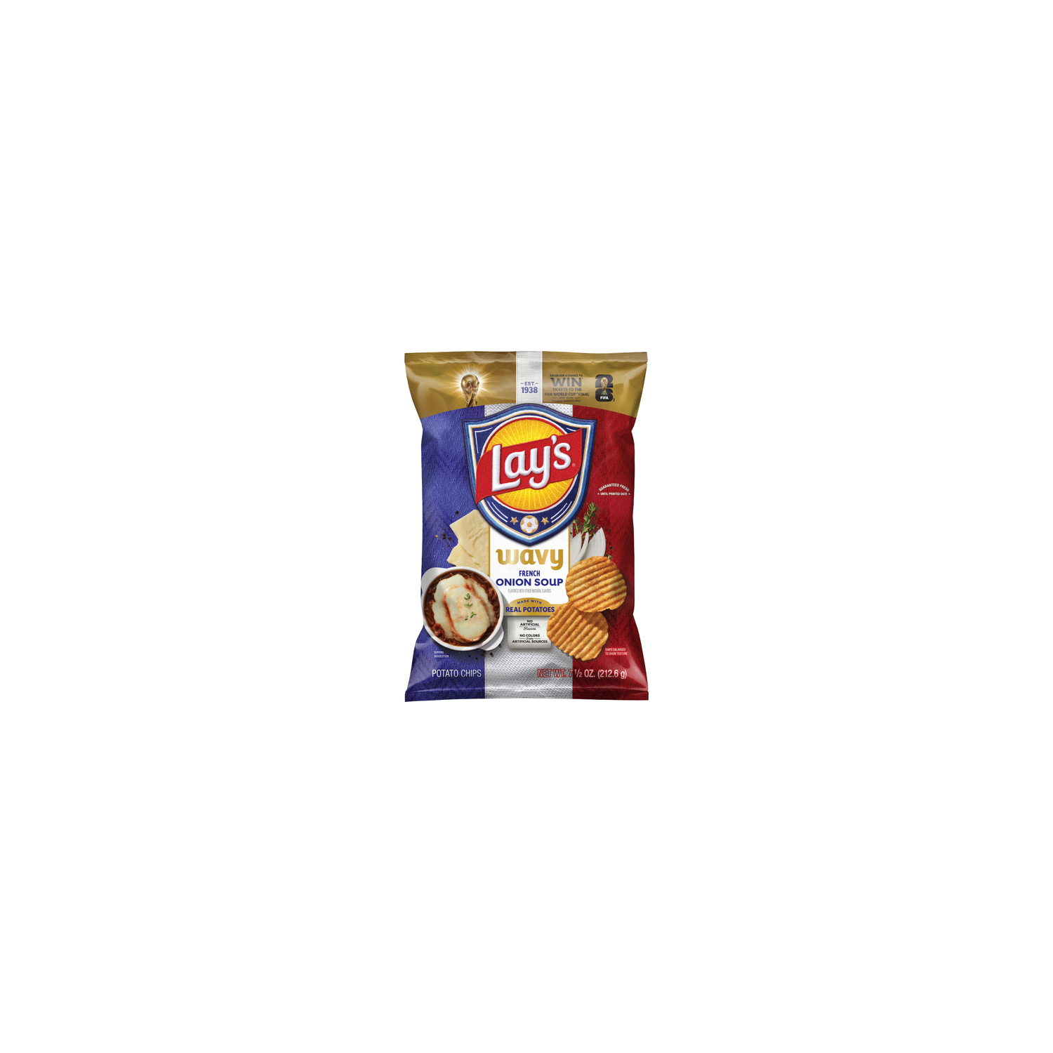 Lay's Wavy French Onion Soup Flavored Potato Chips - 7.5 Ounce Image 1 of 3