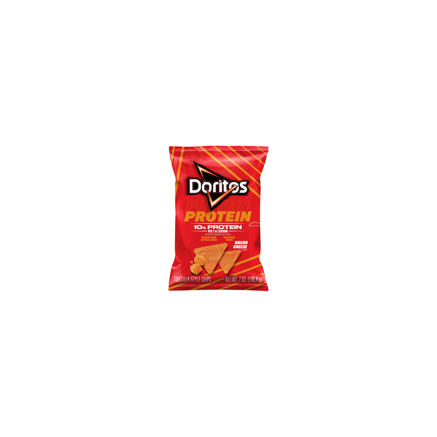 Doritos Protein Tortilla Style Chips Nacho Cheese Flavored - 7 Ounce Image 1 of 3