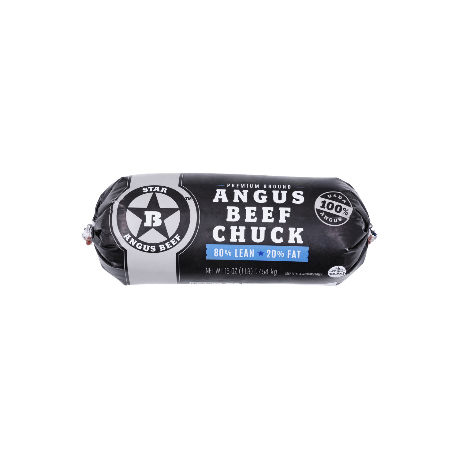 Star B Angus Ground Beef 80% Lean 20% Fat - 16 Ounce Image 1 of 4