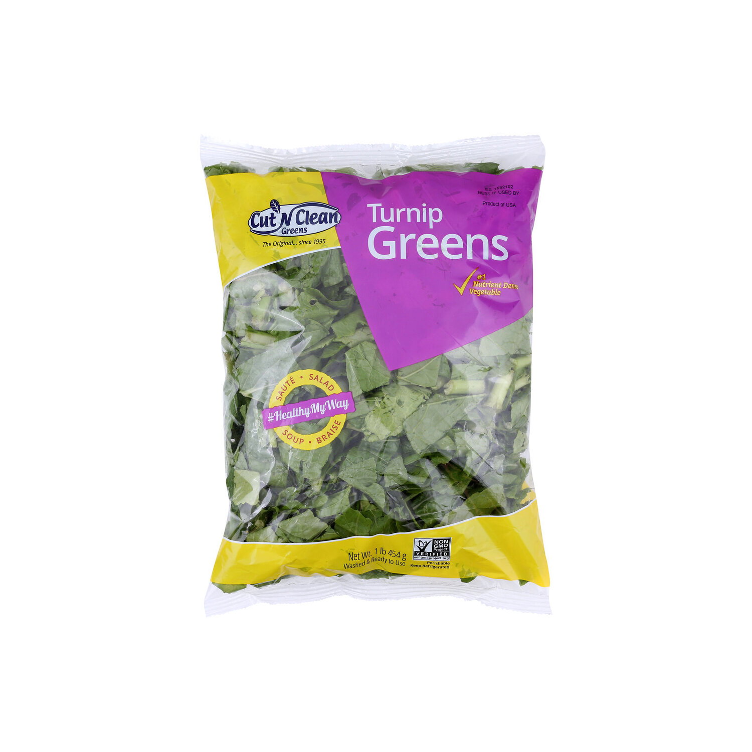 Cut N Clean Greens Turnip Greens - 1 Pound Image 1 of 3