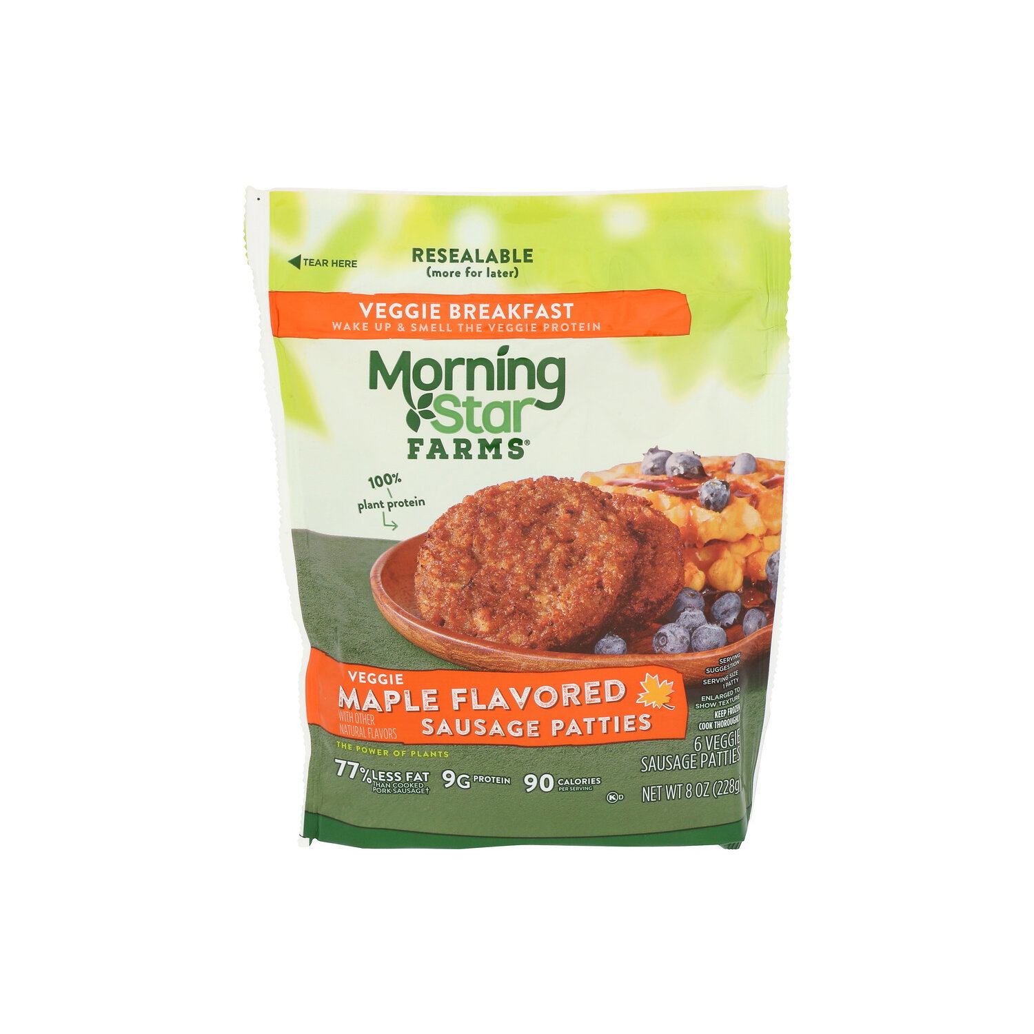 Morning Star Farms Maple Sausage Patties - 1.333 Ounce - 6 Count Image 1 of 4