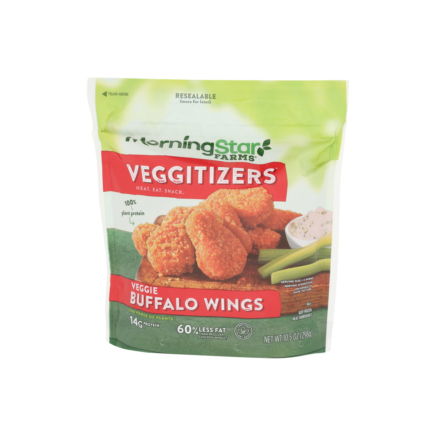 Morning Star Farms Buffalo Wings - 2.1 Ounce - 5 Count Image 1 of 4