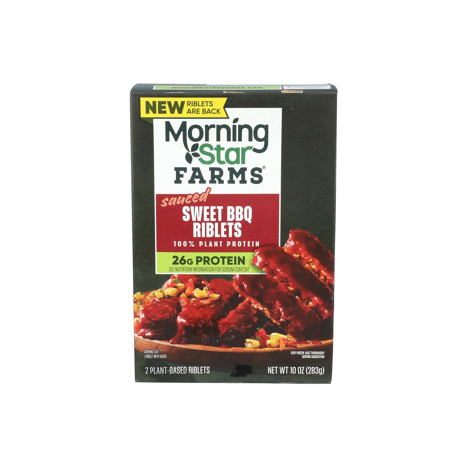 Morningstar Farms Sauced Riblet Meatless Swt BBQ - 5 Ounce - 2 Count Image 1 of 4