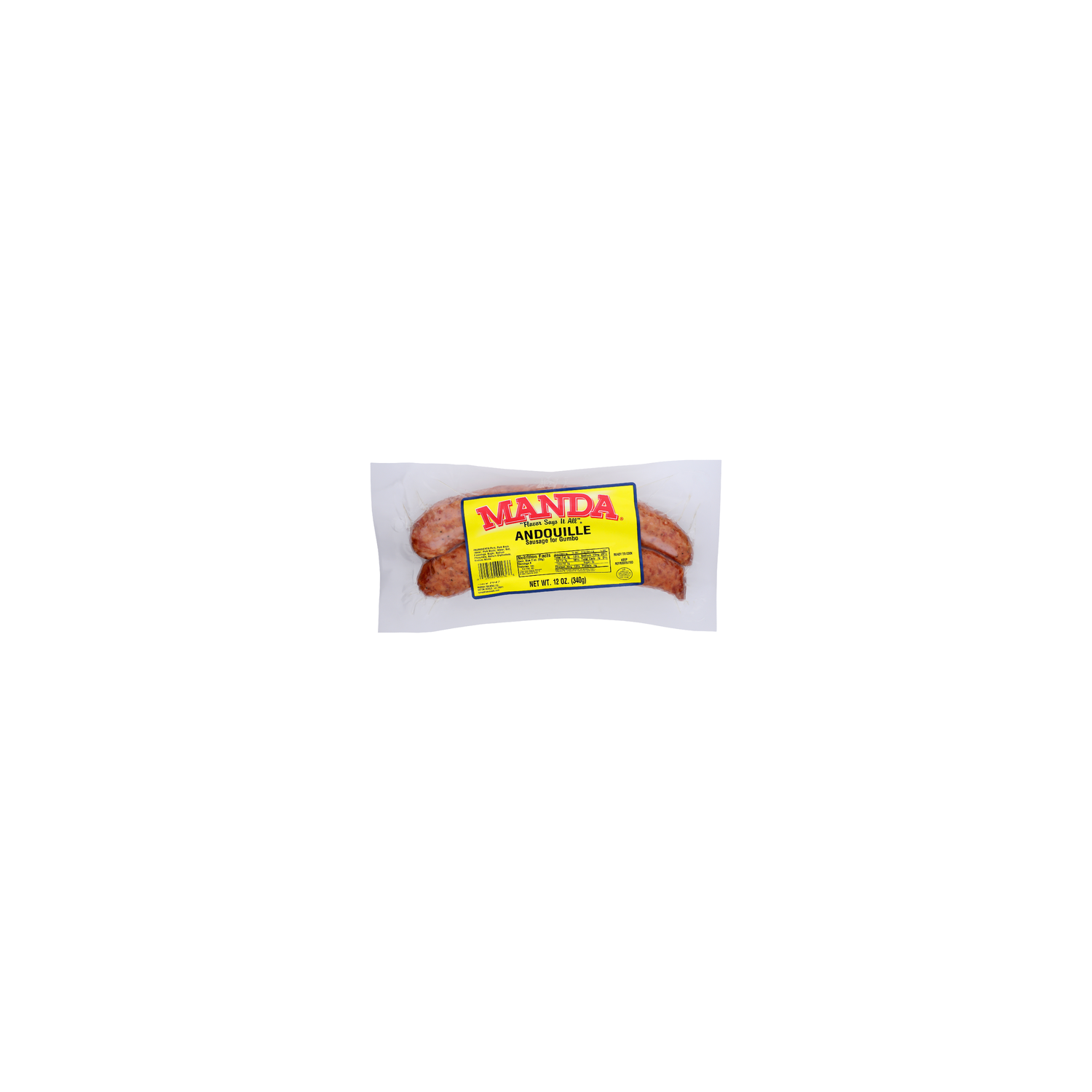 Manda Andouille Sausage For Gumbo - 12 Ounce Image 1 of 4