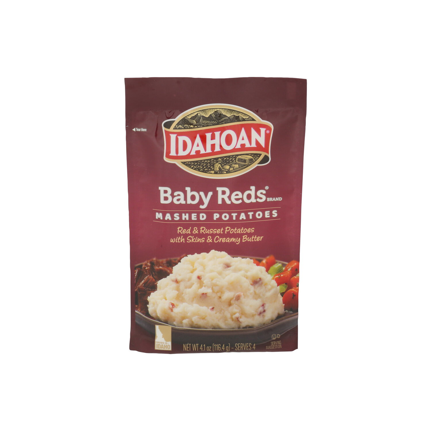 Idahoan Baby Reds Brand Mashed Potatoes - 1.025 Ounce - 4 Count Image 1 of 4