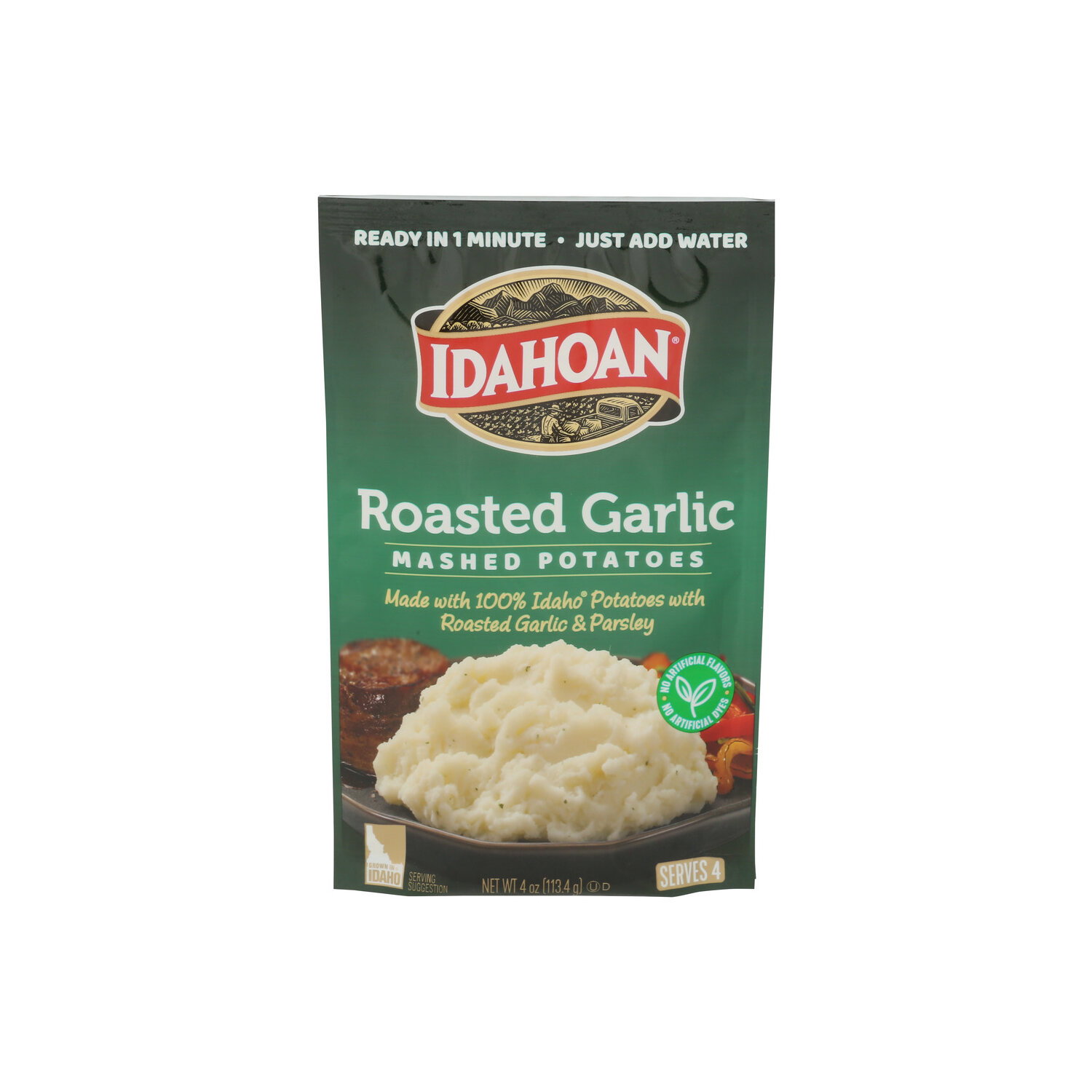 Idahoan Roasted Garlic Mashed Potatoes - 4 Ounce Image 1 of 4