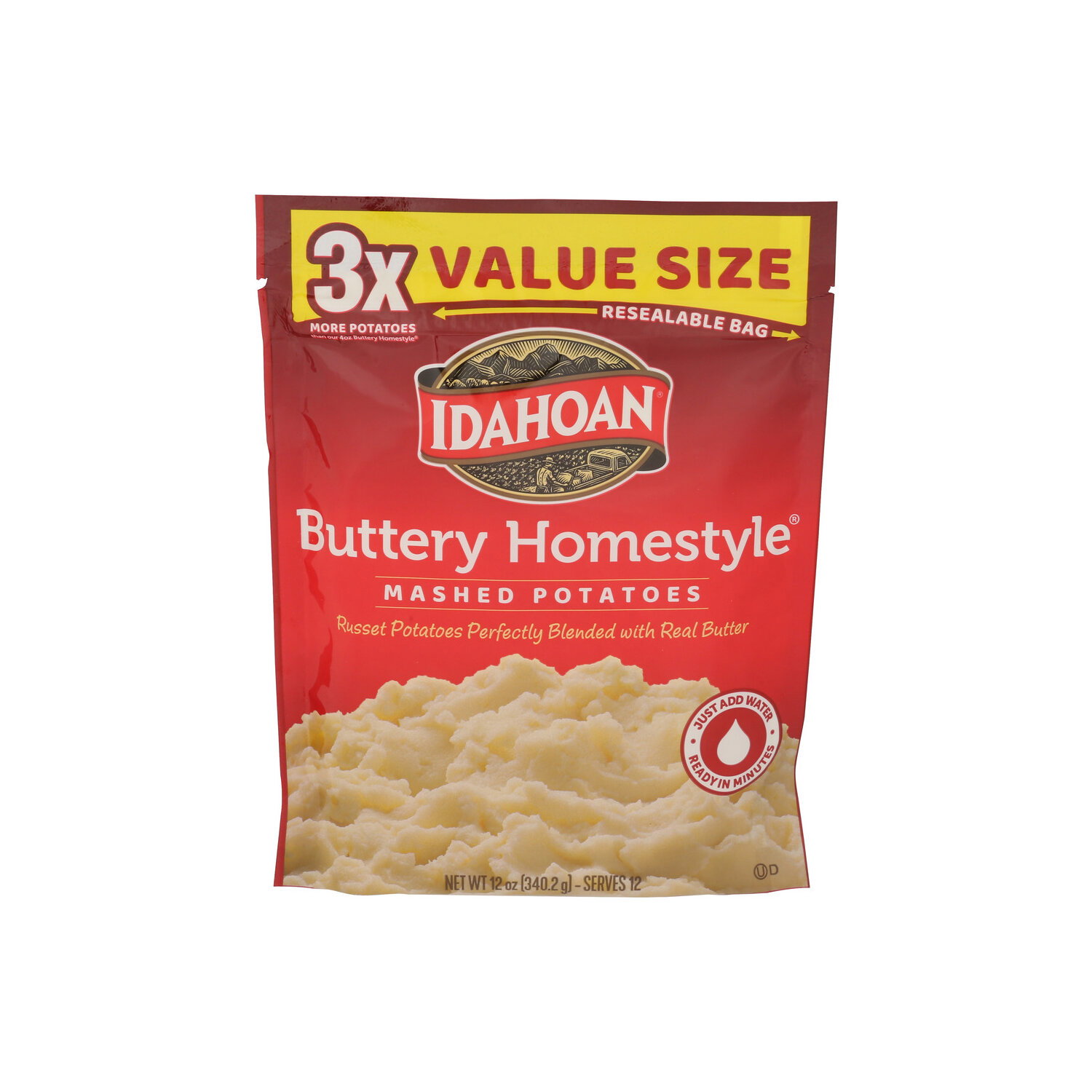 Idahoan Buttery Homestyle Mashed Value Size - 12 Ounce Image 1 of 4