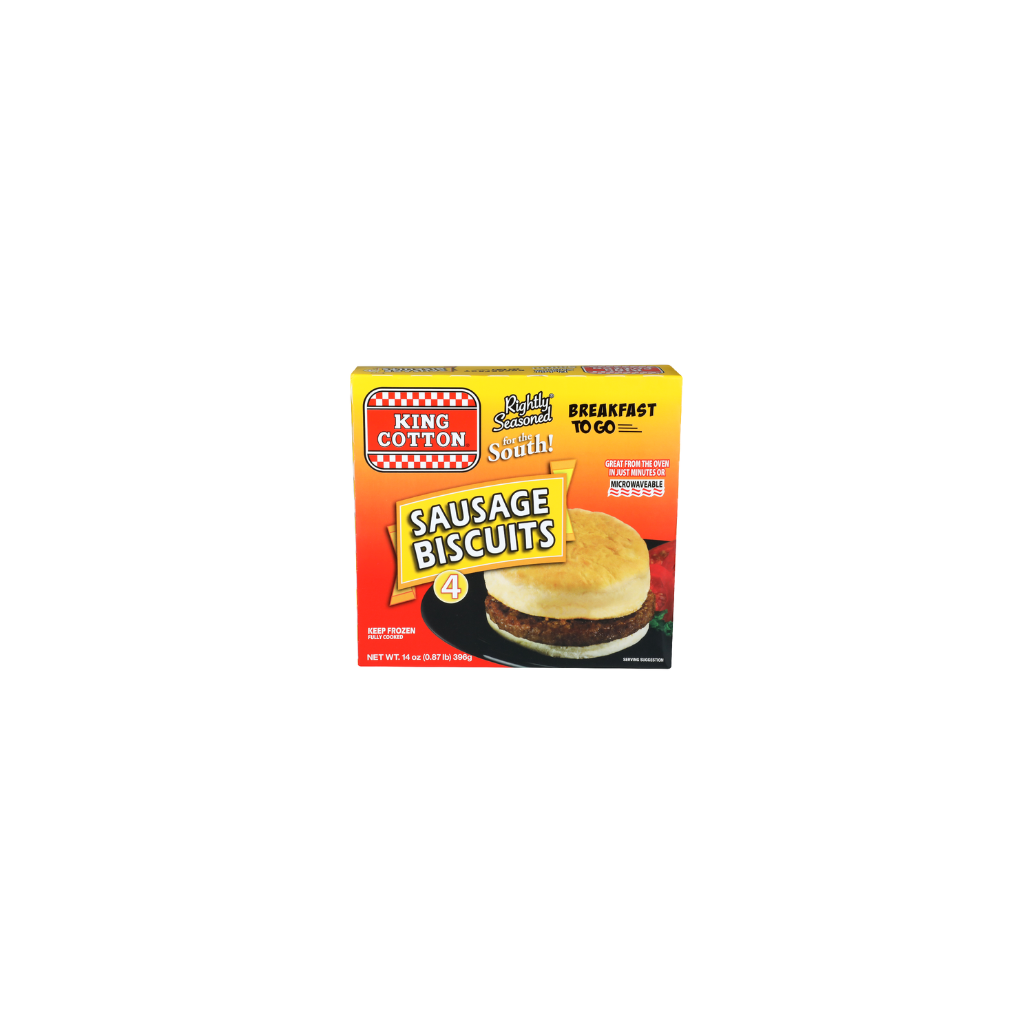 King Cotton Sausage Biscuits - 3.5 Ounce - 4 Count Image 1 of 4