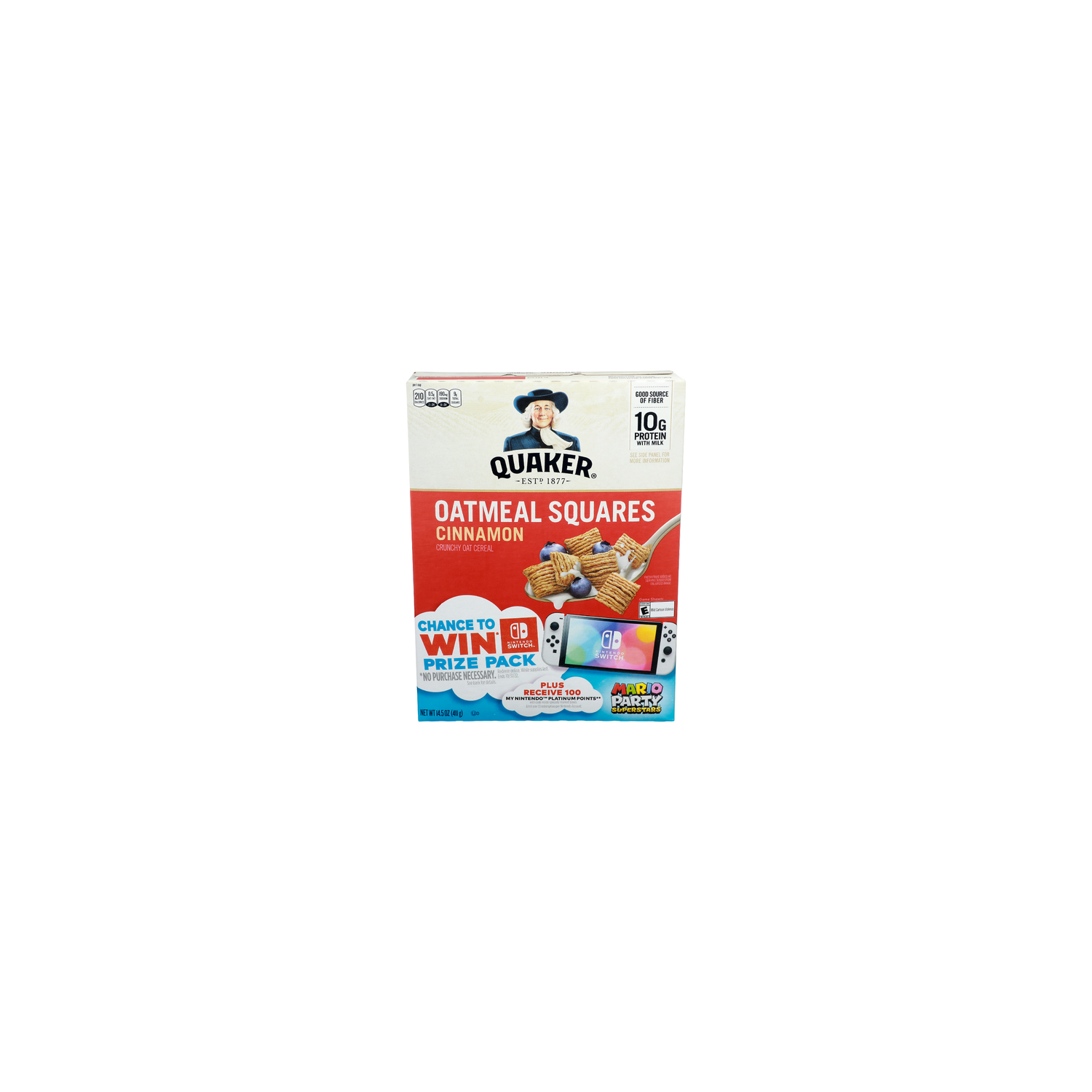Quaker Cinnamon Crunchy Oat Cereal - 14.5 Ounce Image 1 of 4