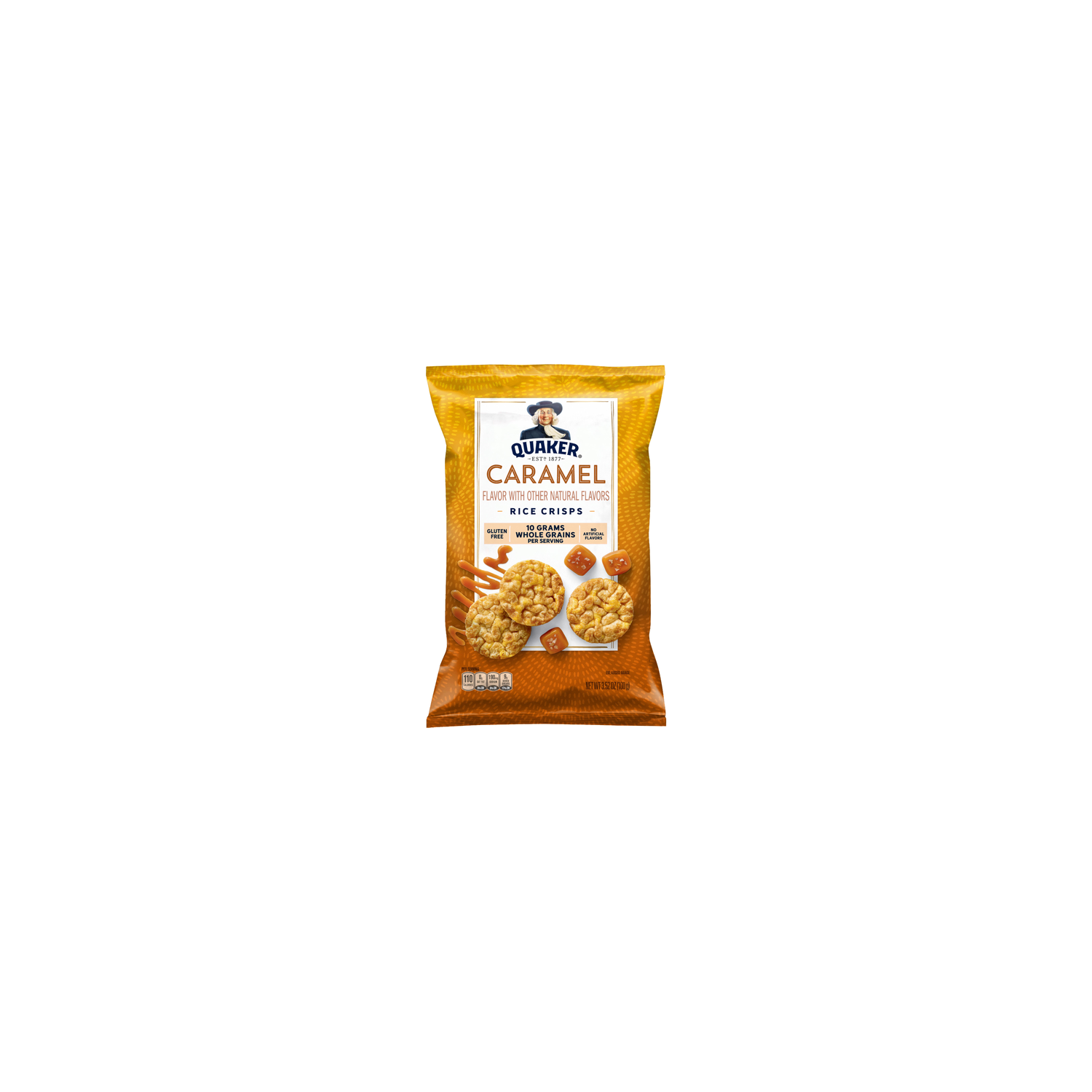 Quaker Rice Crisps Caramel - 3.52 Ounce Image 1 of 3