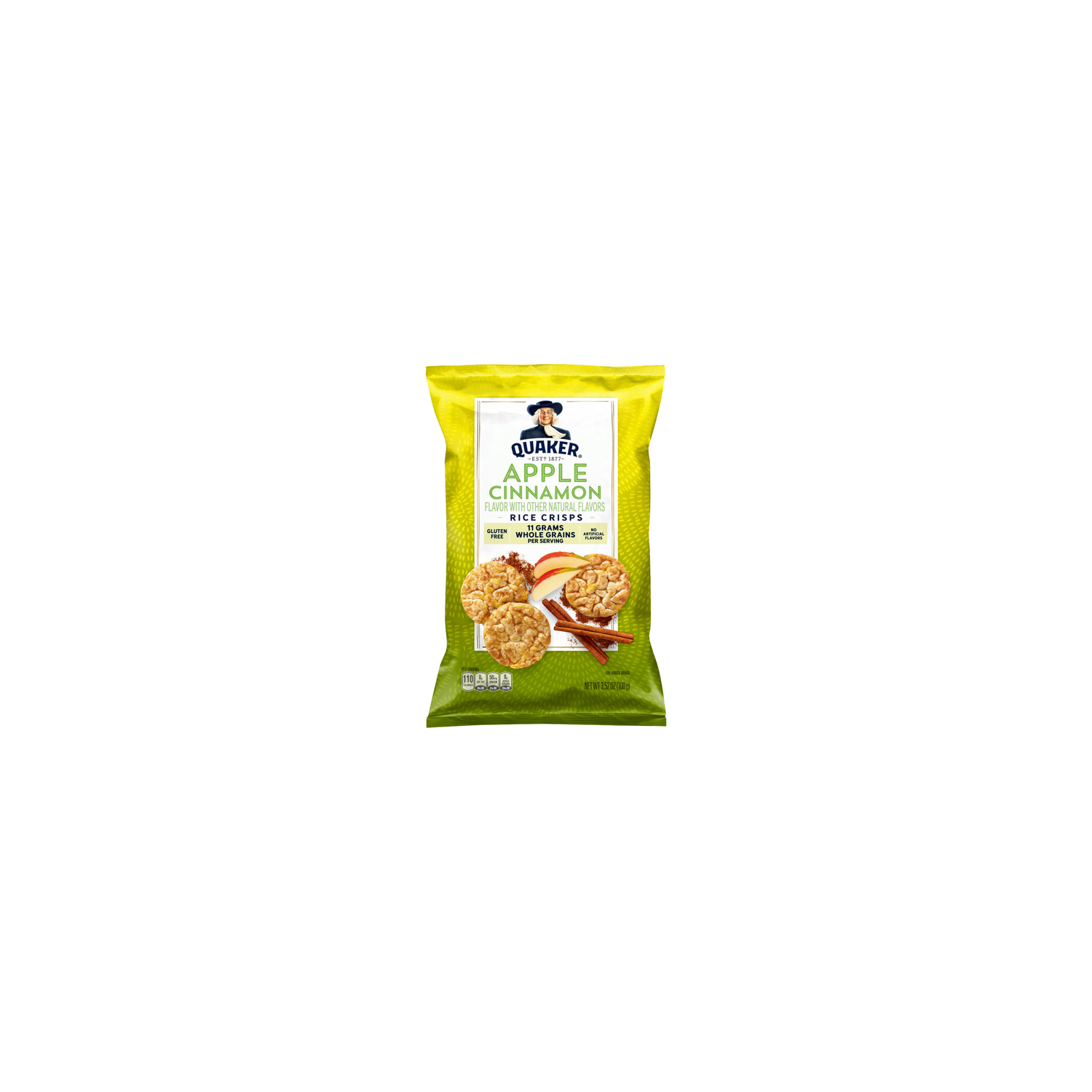 Quaker Rice Crisps Apple Cinnamon - 3.52 Ounce Image 1 of 3